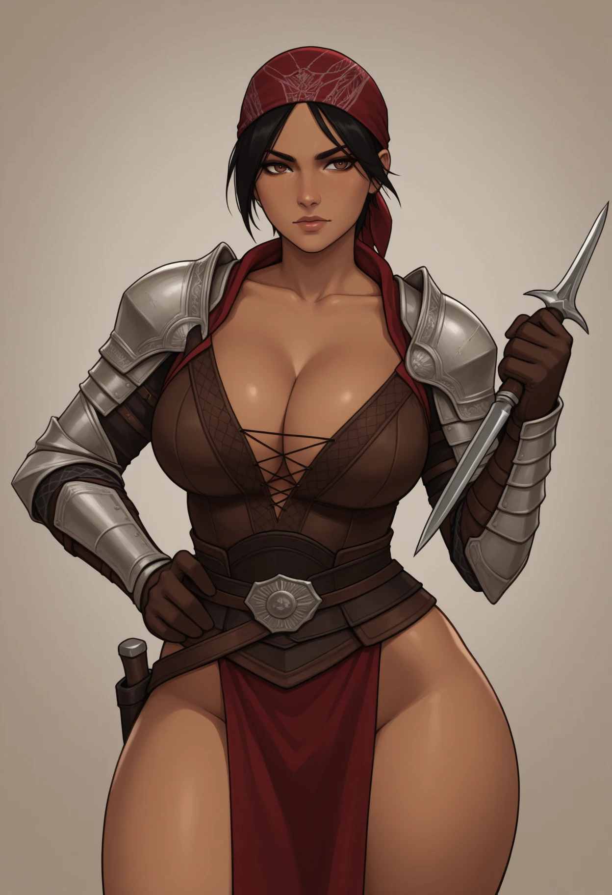 cute woman ready for battle futa