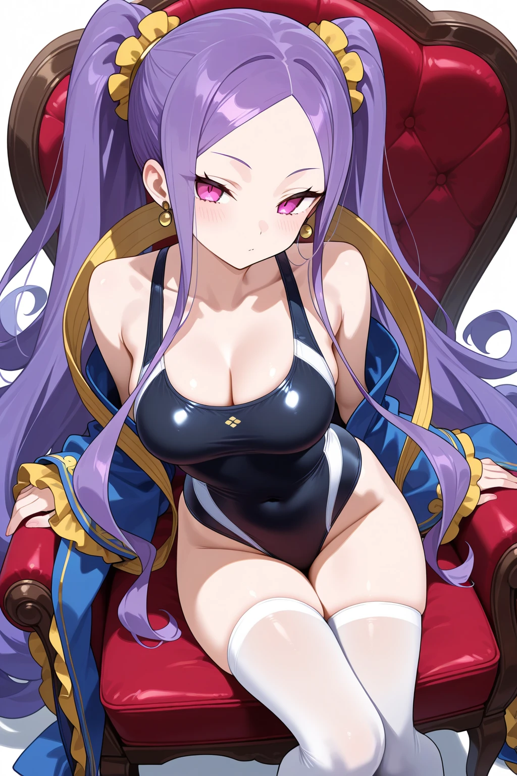 Mirajane, natural lighting, masterpiece, highly detailed, illustration, game CG, absurdres, high quality, aichan, large breasts, beautiful detailed eyes, short, (), (tape bound), (), (legs bound:1.2), eyes wide, shocked, surprised, collarbone, sitting, (knees bent), mirajane has a huge ass, Mirajane is bikini, mirajane has huge tits 