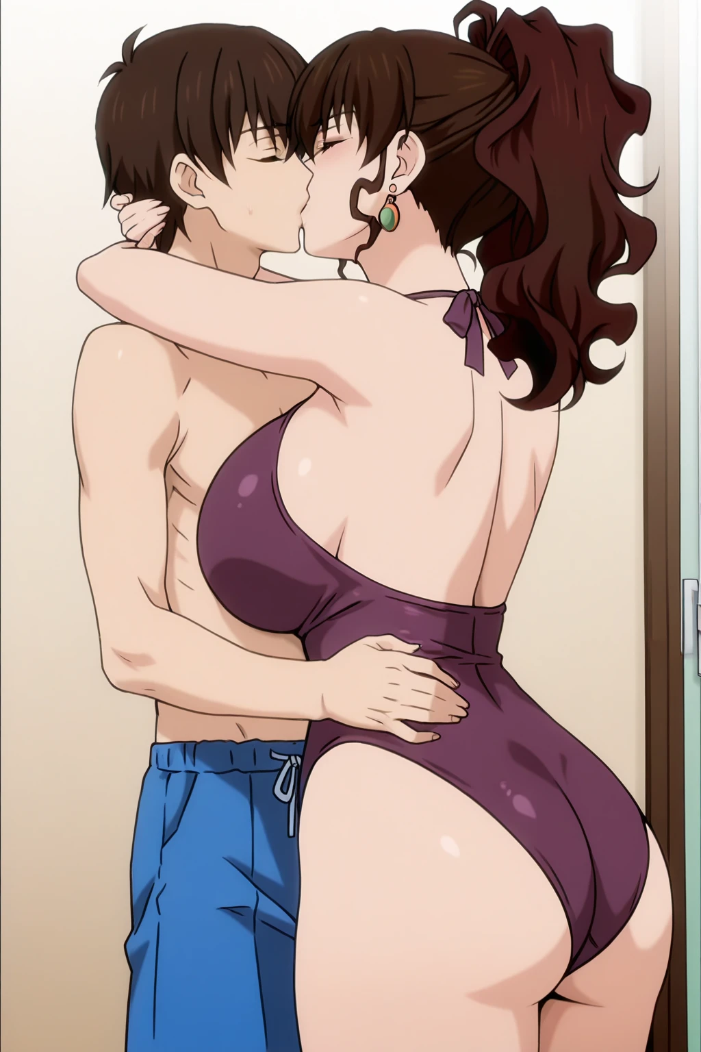 Suguha Kirigaya con cabello ????? y corto., en la cama con otra chica, caras de ??????, conmovedor each other, lesbiana, con grandes tetas y piernas, con caras de placer, ??????????, ???? pijama, Bermudas, calcetines lindos, estudiantes, amigos, fiesta de pijamas, conmovedor, apretando y a tope, gran trasero y piernas, Ojos verdes, besarse con lengua