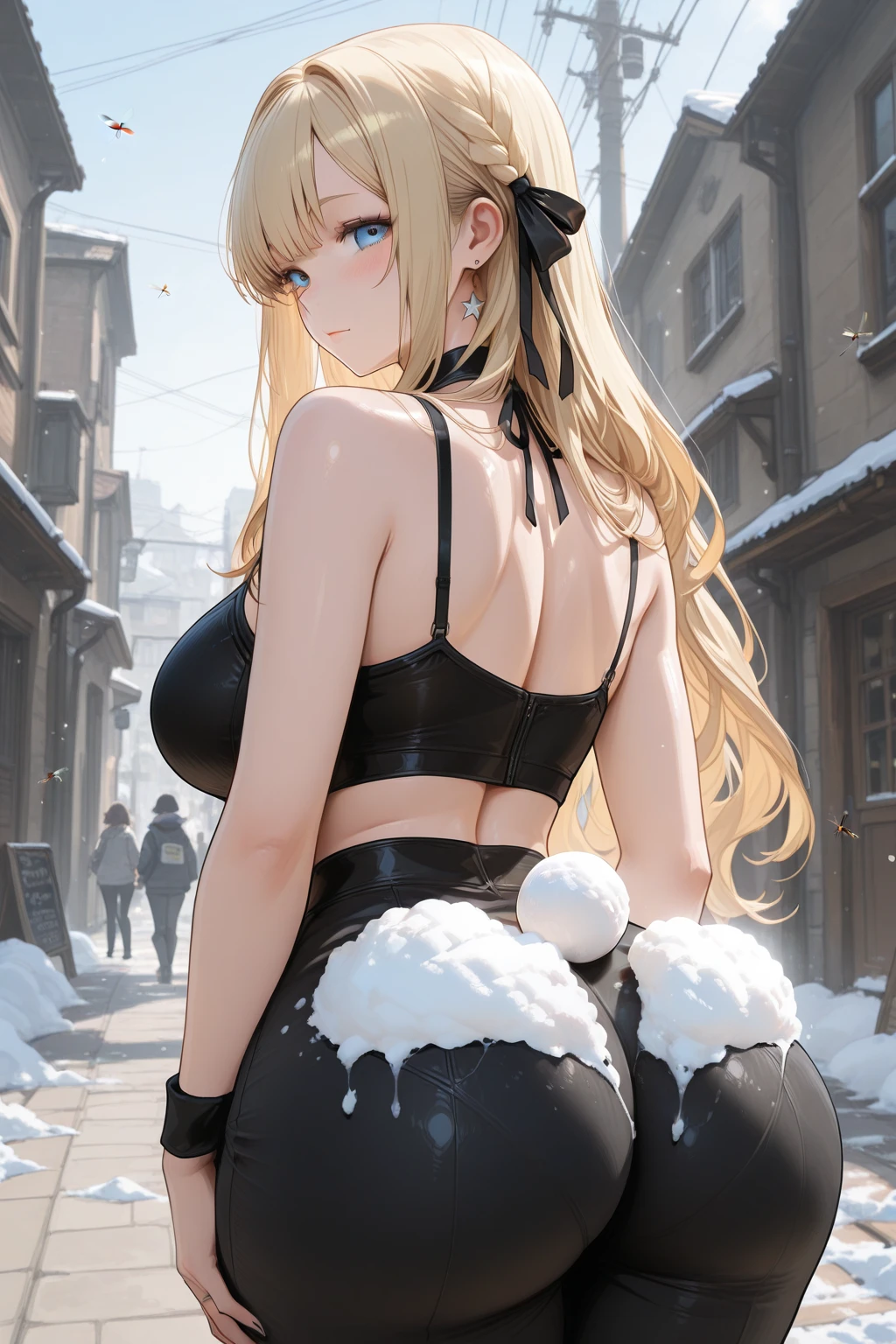 ((Furry ear:1.3)),((Little:2.5)),(White dress and frills:1.5),((very large bust size:1.8)),(Fluffy tail:1.5),(Lift up your skirt:1.5),(Pop Art:1.8),(Chubby:1.5),((looking at the camera:1.5)),(Furry foot:1.5),(Sparkling deep blue big eyes:1.7),(Round eyebrows:1.5),(Fisheye Lens:1.5),(Laughing with your mouth open:1.5),((on a hill overlooking the lake:1.5)),(Wolf's tail),((Long Hair:1.7)),Furry,(Large black ribbon:1.5),( taken off:1.5),(Highest quality,4K,8K,High resolution,masterpiece:1.2), Very detailed, (Realistic,Realistic,Realistic:1.37), High resolution, 超High resolution, studio lightning, ultra-fine goodinting, Sharp focus, Physically based rendering, extrine detail description, Professional, Bright colors, Bokeh, (in) you bring, landscape, photograph, Concept Artist (style), (and) vibrant color goodlette, (good) soft lighting. jewelry，(露出した胸and:2.5)，(男性andをする:2.5)，（Spread your legs:2）