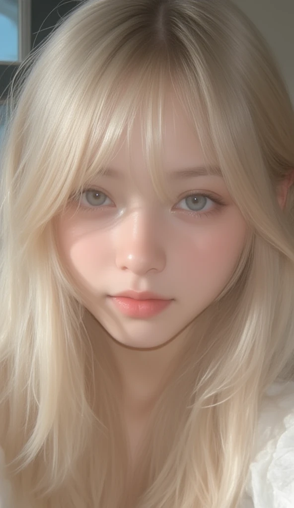 Wonyoung from IVE face, foto realista, ultra HD, 8k, big juicy lips 