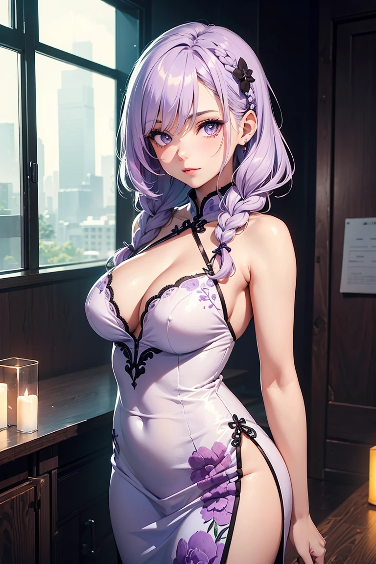 Teenage bunny girl dirty room at night, retro old pink bed, , ,  scattered,OPEN MOUTH, TONGUE OUT, EYE CLOSED PlayStation 5 and controller, PC and monitor, bunny art on display monitor, window, pink and blue light entering the room, junk food, cup noodle and DRINK jars and cans are scattered, trash cans are overflowing. The walls are  with cables and wiring, only the appliances are futuristic, sparkling dust is flying around the room, night, HD, 8K, masterpiece, real texture.Best picture quality, 8K, tmasterpiece:1.3)),  Beautiful woman with slender abs:1.3, (Casual hairstyle, Leaky big breasts:1.2), hands tied behind her back, shift dresses:1.1, Ultra-fine face, pink rose hair, ((underboob)),A detailed eye, double eyelid，(:1.3)， swimsuit at home, and its fullness, Wet clothes, hyper HD, Masterpiece, High details, High quality, Massut works of the highest quality, of the highest quality, hyper HD, max res, Very detailed, Clean skin, アニメ, full body, slender, Very cute, , Braided hair, lying down, wide , Raised Legs, , half-, Half flows down, Wet clothes,, Clothing visible at the tip of the chest, Sweat, Light clothes, clothes with a  tummy, underbust, Embarrassed, Blushing, kneeling, sideviewblowjob, sitting on her knees, spread thighs, hands tied behind, sexy pose, kneeling, sexy maid dress, eye contact with a man above her, a man standing above her, (looking up at a man:1.6), intense eye contact