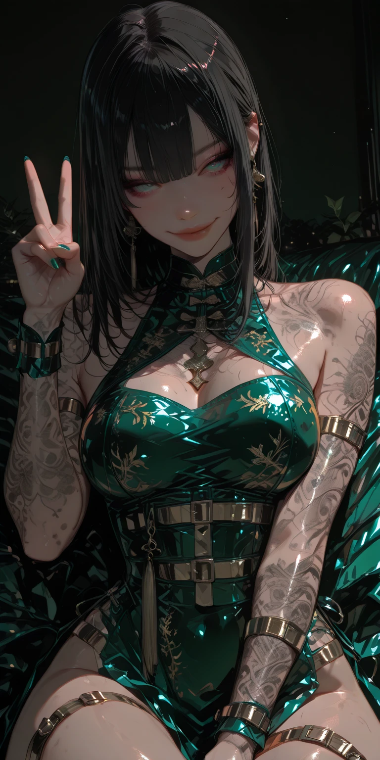 woman,1female,((,mom,mature,mature woman,45 years old female,adult)),((Tree Spirit,Nymph,myth)),

(large breasts:1.5),saggy breasts,(((green hair:1.4,straight hair,long hair:1.4,colored inner hair))),((green eyes,beautiful detailed eyes,half open eyes,bright eyes,perfect eyes,rainbow glows ultra-detailed deep yellow green eyes:1.1,gradient eyes:1,finely detailed beautiful eyes:1,symmetrical eyes:1,big highlight on eyes:1.2)),((((lustrous skin:1.5,bright skin: 1.5,skin tanned,shiny skin,very shiny skin,shiny body,illuminated skin)))),(spider lower abdomen,narrow waist,wide hip,bimbo body,inflated legs,delicate detailed fingers),((hand consists of a short thumb and four fingers,hand with just five fingers,(detailed face))),

(cute,slutty,sensual, look,,(()),opulent,sumptuous,longingly,()),

(((Leaf clothes,Leaves of the head))),(((detailed leaf outfit,detailed leaf clothes,leaf jewelry))),leaf dress,leaf in the body,intricate dress,(detailed outfit,detailed clothes,intricate outfit),

(dynamic pose:1.0),embarrassed,(centered,scale to fit dimensions,Rule of thirds),

snowy pine forest at night, with dark stormy clouds,winter,Christmas tree,

motor irreal:1.4,UHD,La mejor calidad:1.4, fotorrealista:1.4, textura de la piel:1.4, obra maestra:1.8,High resolution, sharp focus, (ultra detailed, extremely detailed), (photorealistic artwork:1.37), 8k wallpaper,((synthwave background theme)),(((vibrant colors,))),(intricate),masterpiece,(best quality),