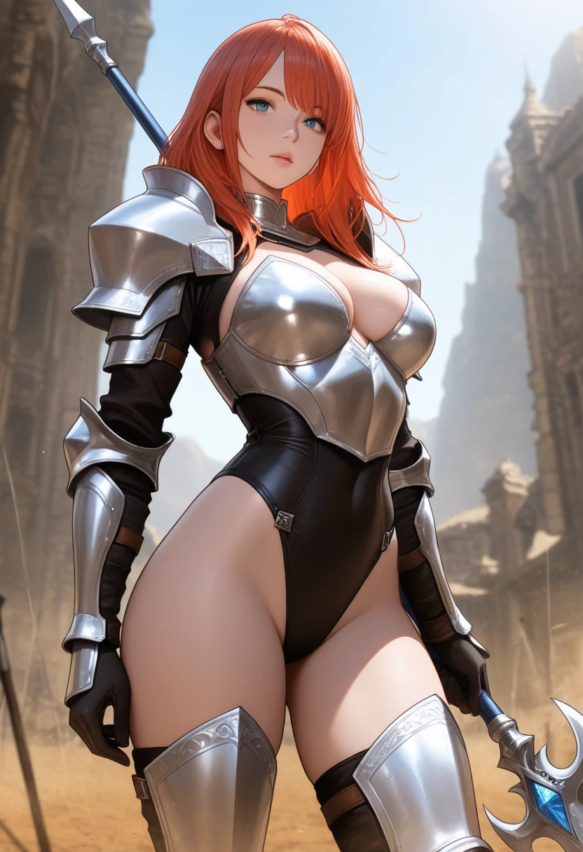 ((1girl, solo)), beautiful body, (perfect , perfect body, perfect hands, perfect legs), natural proportions,  body, , ((full body, full body front)) BREAK

((extremely detailed face)), (beautiful detailed eyes:1.6), (realistic pupils, realistic iris:1), expressive eyes, looking at viewer, (clear eyes:1.3), (hyperrealistic:1.2), (detailed skin texture:1.2), smooth skin, (red hair:1.5), (long hair:1.5), straight hair, straight cut, sidelocks, bangs, parted bangs, mole, mole under eye, hair ornament, ((hair clip)), left bang hair clipped, (mature female:1.3), (detailed lips:1.2), (attractive lips:1.1), (glossy lips:1), parted lips, perfect face, perfect eyes BREAK

(masterpiece:1.5), anime-style, top quality, best quality, (beautiful and aesthetic:1.2), (ultra detail:1.5), Ultra-detailed depiction, Ultra-precise depiction, extremely detailed 8k illustration, high resolution, (highly detailed shading:1.2), (realistic lighting:1.4), perfect lighting, vibrant colors, dynamic tones, striking hues, 8k, absurd resolution, perfect shadows, hdr, UHD, ambient lighting, realistic, ultra-realistic, photo realistic, highly detailed, rich detail, luminous colors, fine texture, intricate design, professional illustration, (soft light:1.2), (illustration:0.7)