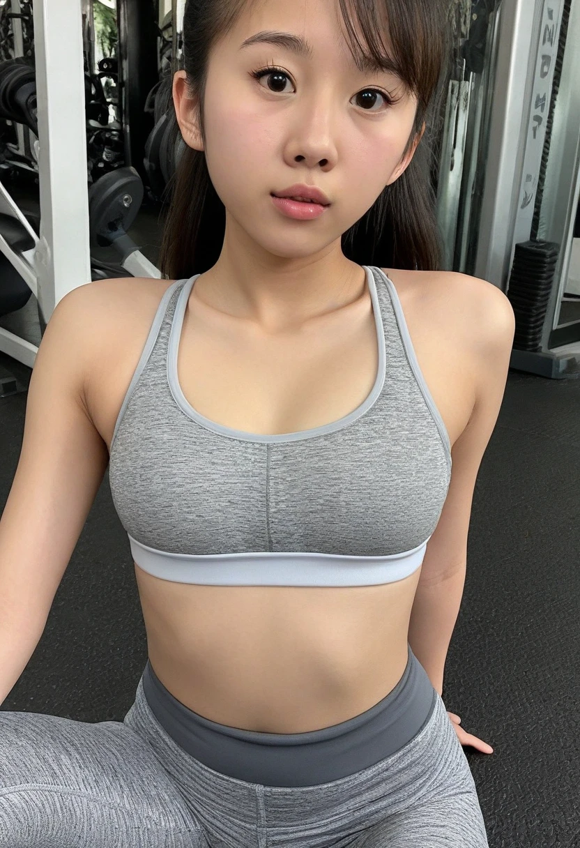 ((highest quality, 8K, masterpiece :1.3)), 1 girl, A cute woman who emphasizes her slender abdominal muscles :1.3, (random hairstyle :1.2), oversized tank top :1.2, super detailed face, fine eyes, double eyelid, armpit