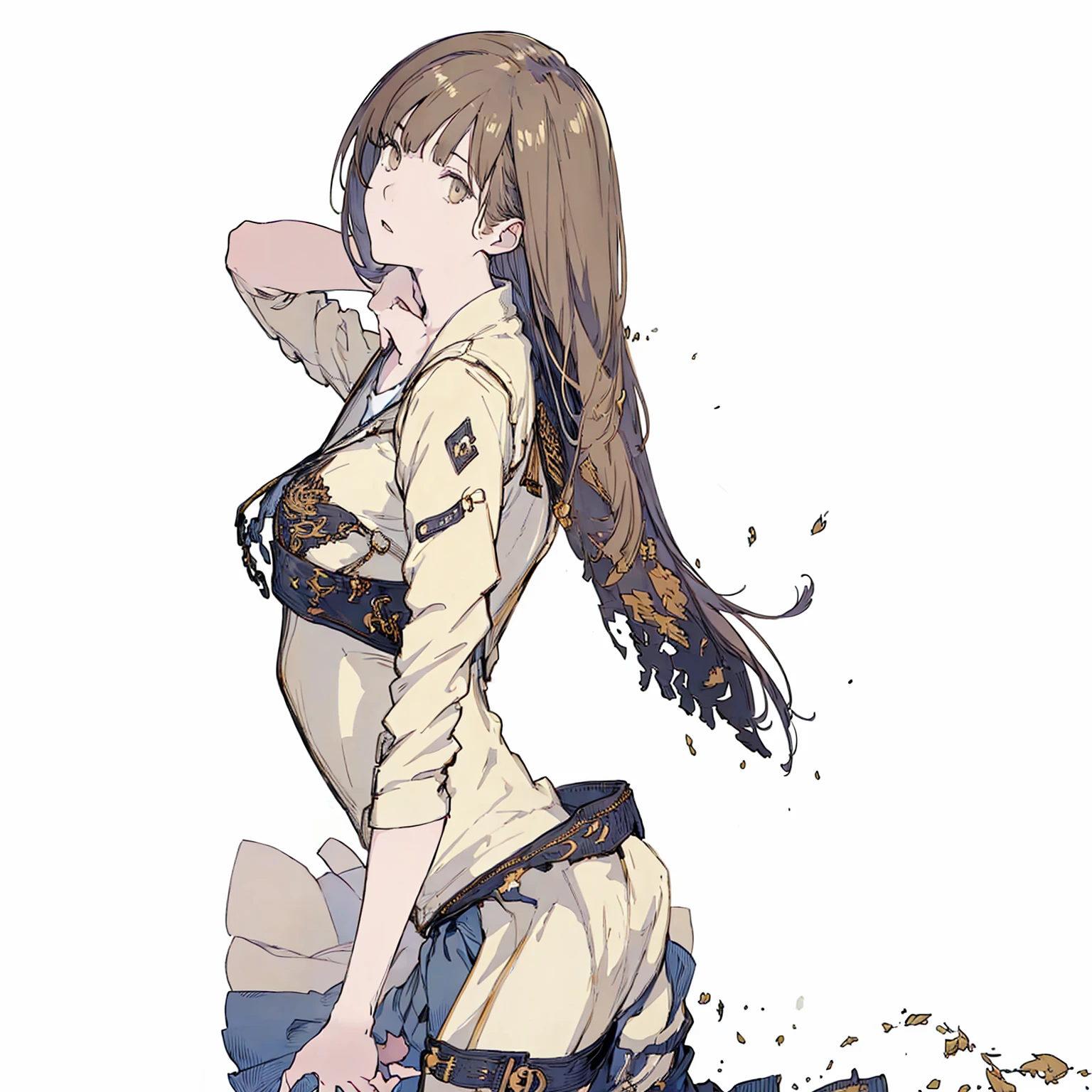  Random Glasses Woman Cleaning、Torn clothes are scattered、Amazing momentum、dynamic angle、Unstable buoyancy sandstorm