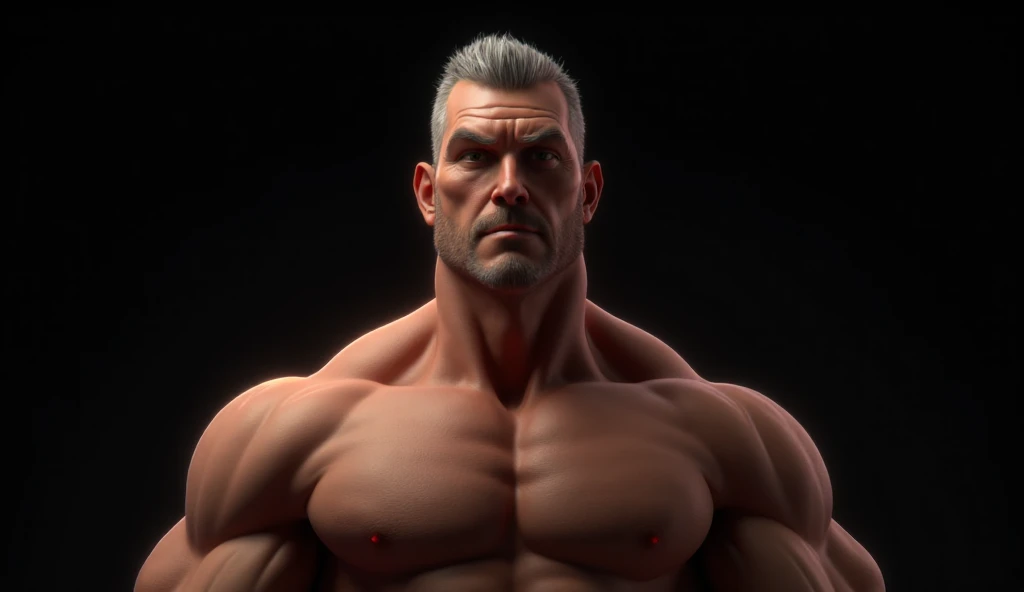 Full body portrait of handsome old Spanish man, 60yo, detailed skin, muscle bear, stud, thick thighs ,muscle beefy, shredded, ripped muscles, massive muscular pump, bodybuilder, roids, muscle hunk, swollen muscular, (wrinkled skin:0.9), hair cut, bald, bearded,  model, ((muscular:1.2)) ((veins))with his signature mustache, cinematic, dramatic lighting, darker tones, bold strokes, digital painting, oil painting, watercolor, acrylic paint, pencil sketch, charcoal drawing, mixed media, pop art, surrealism, impressionism, cubism, abstract expressionism, chiaroscuro, caravaggiesque, baroque, renaissance, classicism, neoclassical, romanticism, symbolism, modernism, postmodernism, contemporary, futurist, dada, surrealist, minimalist, conceptual, figurative, representational, expressive, emotional, moody, atmospheric, dreamy, nostalgic, timeless, iconic, epic, heroic, mythological, legendary, fantastical, magical