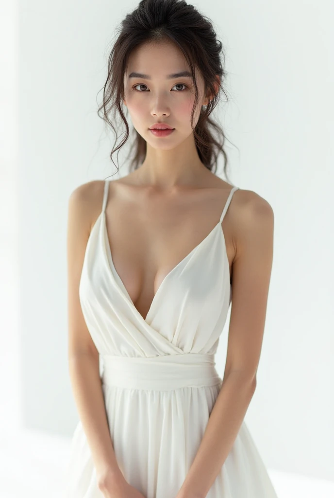 top Quority，Ultra-clear resolution，Gloss on lips，Fair skin，Clean collarbone，s the perfect face，Perfect chest，skirt，beautifullegs，Random environment