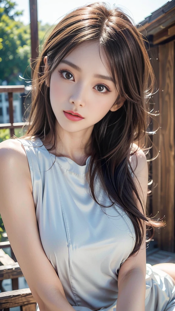 ((highest quality, 8K, masterpiece: 1.3)), concentrated: 1.2, Cute girl 1, 、 walk、 Perfect beauty: 1.4,hoodie: 1.2,Long sleeve、randal color、comics&Text Graphics、Black ruffle-trimmed drawstring zip blouse,1.1, Highly detailed face and skin textures, Fine grain, double eyelid, whitening skin, ,highest quality,Ultra-high resolution,you,1 girl,alone,_Shiny_skin,Iris,necklace,((Brown_length_Wavy_hair)),(lips)),eyelash,front hair,deal with,compensate,Shiny,pore,skin texture,、smiling face、living、