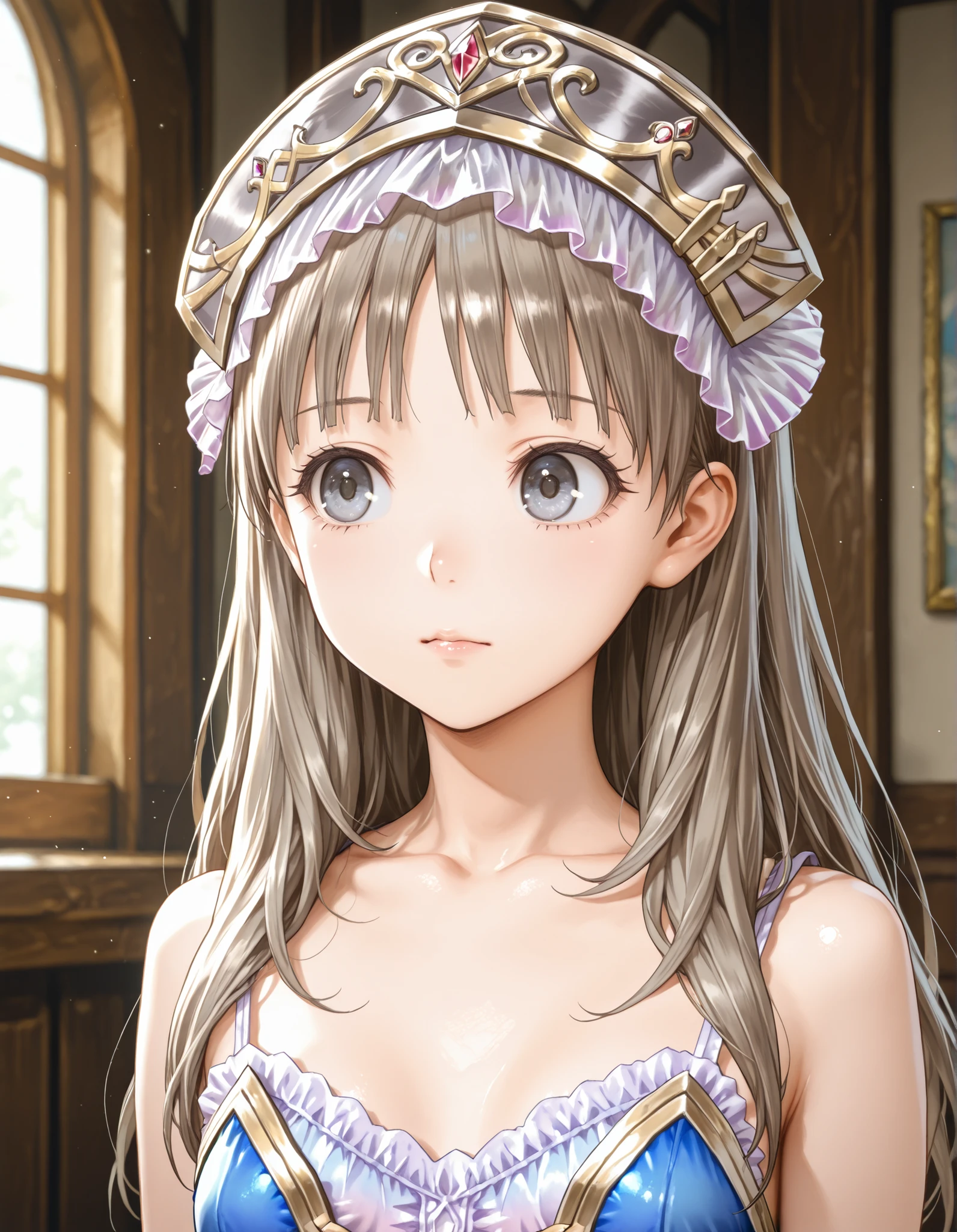 solo,1girl, Totori Kobo ,Totoria Helmold,totori,smaller, small breasts,Diva,Highest Quality, Super Detailed, game CG,beautiful face and eyes with attention to detail,8k,