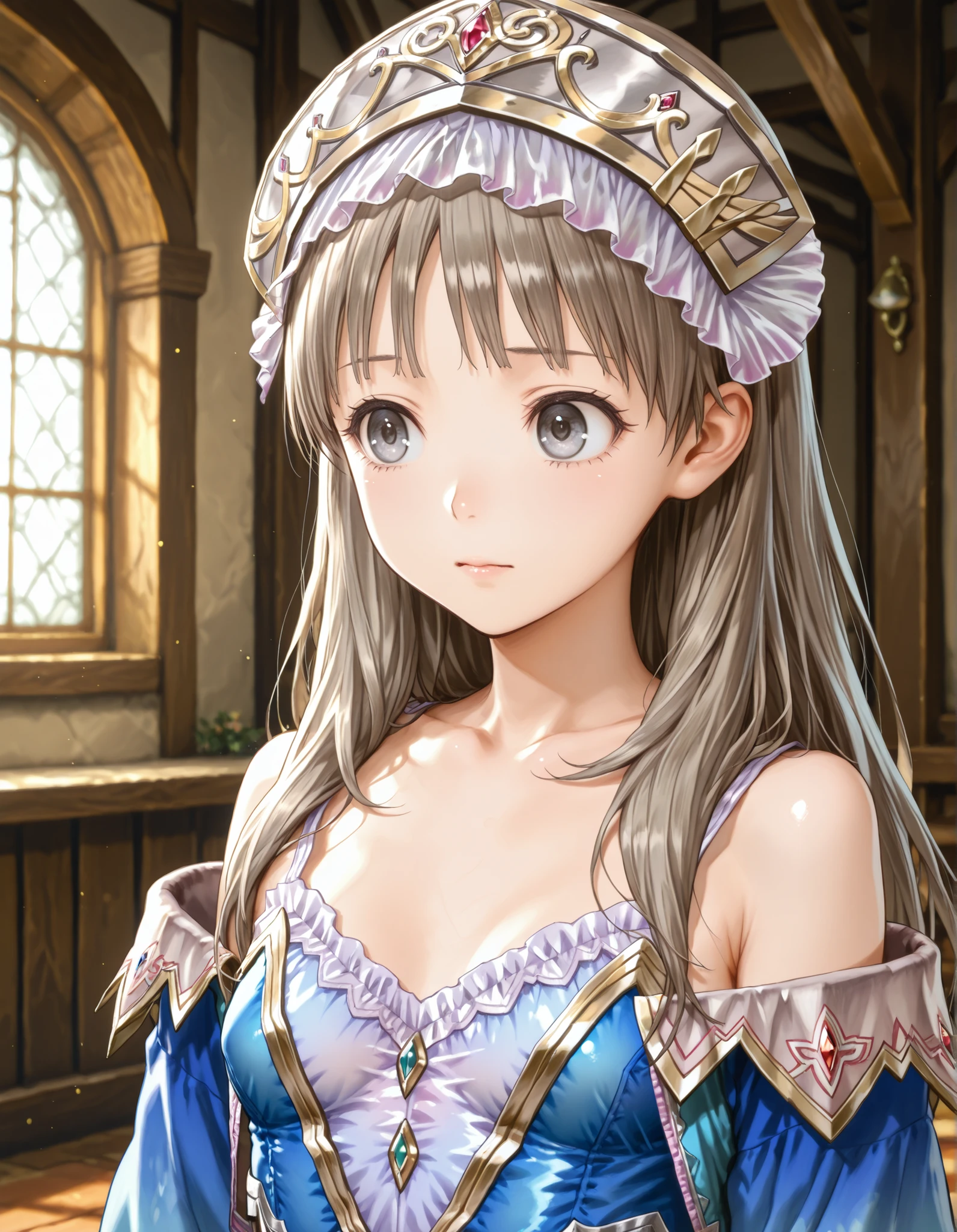 solo,1girl, Totori Kobo ,Totoria Helmold,totori,smaller, small breasts,Diva,Highest Quality, Super Detailed, game CG,beautiful face and eyes with attention to detail,8k,