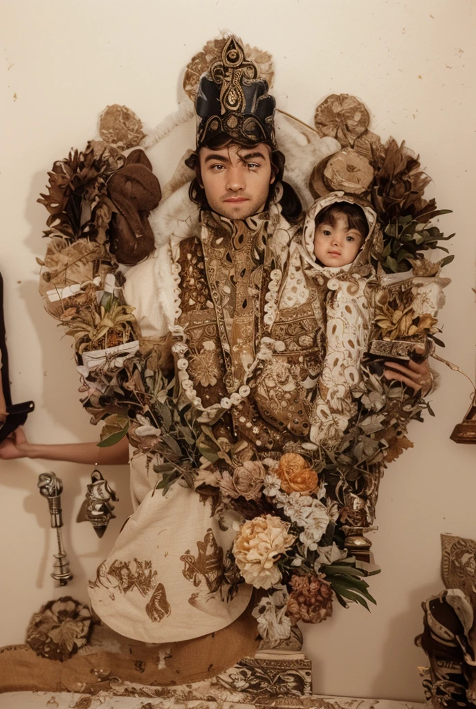 Nordic goddess wearing Palestine keffiyeh