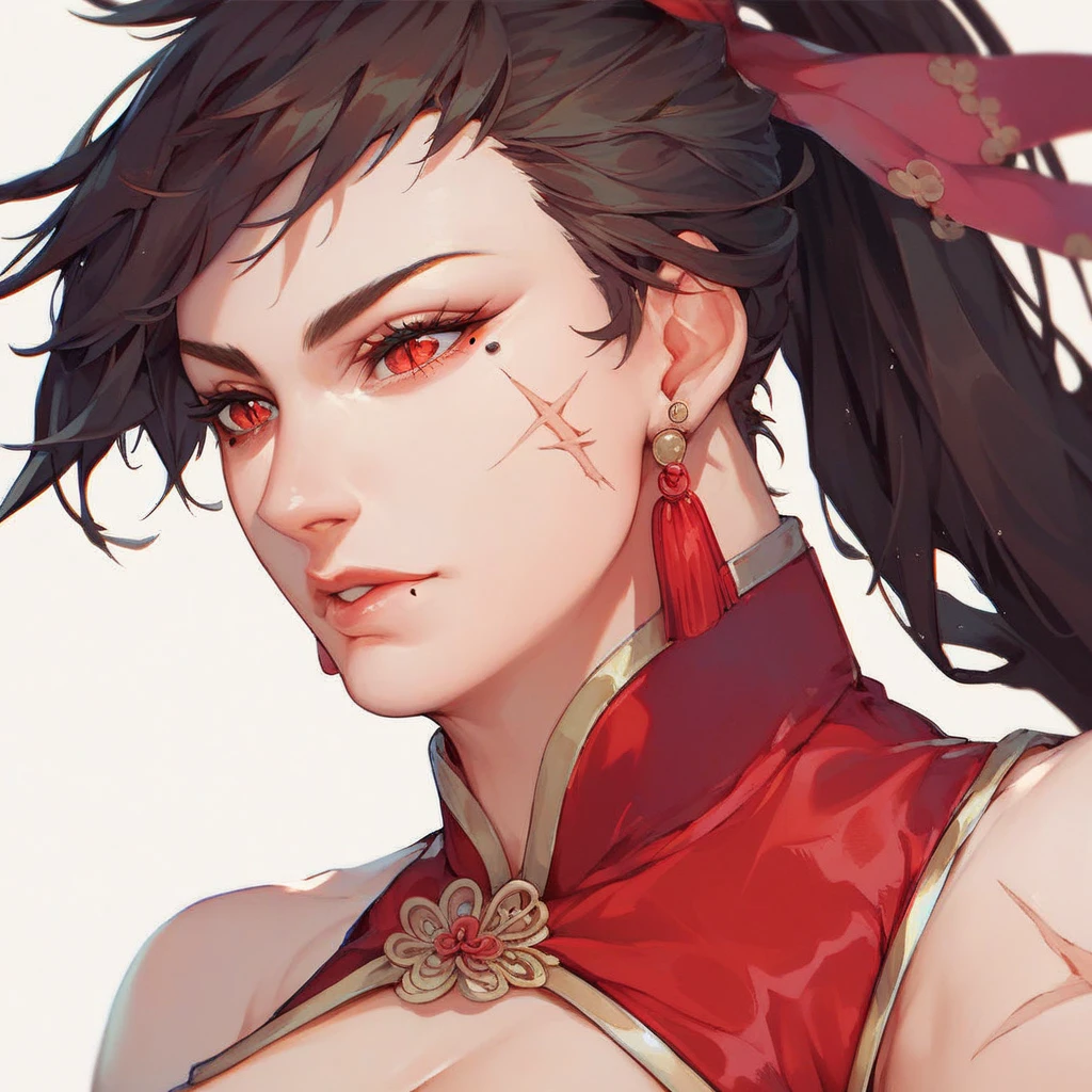 , princess azula, revealing outfit, fire storm,  gaze, looking down at viewer, smile, detailed character portrait of princess azula, wearing a revealing outfit, intense  gaze directed at viewer, smiling confidently, fire storm in background, 8k, hyper detailed, photorealistic, intricate, cinematic lighting, dramatic atmosphere, vibrant colors, dark fantasy, concept art style