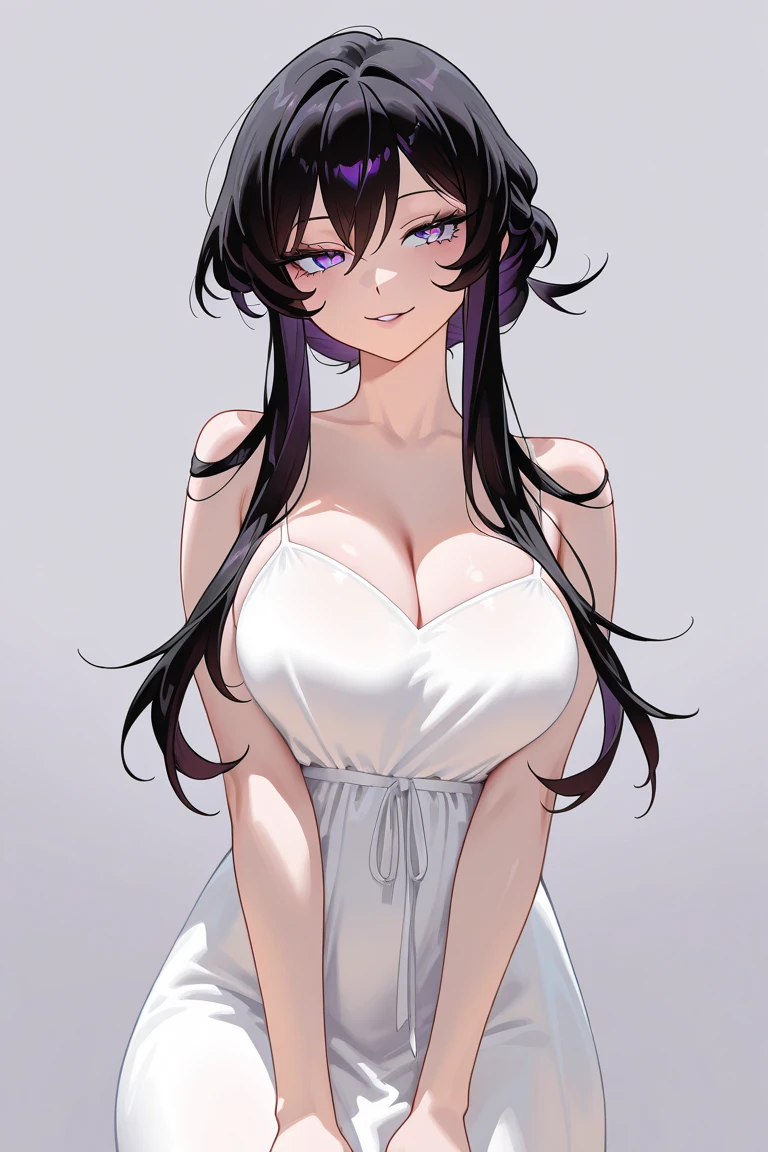 ((highest quality)), ((masterpiece)), (be familiar with), Perfect Face、Line art、Anime Style、Show the whole body、draft、Monochrome、Long Hair、Black Hair、cool、Calm、Very droopy eyes、upright、freckles、peek、Extremely curly hair、Curly hair、long hair、Expressionless、Resting her chin in her hand、Place the back of your hand under your chin、Adult female、 visible、Exactly、Swimwear、smile、Big Breasts