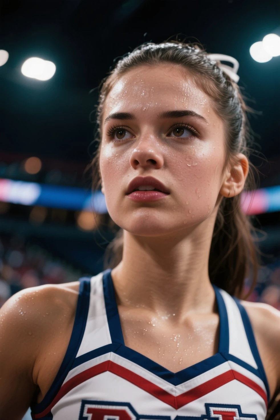Emma Watson dressed as an athlete