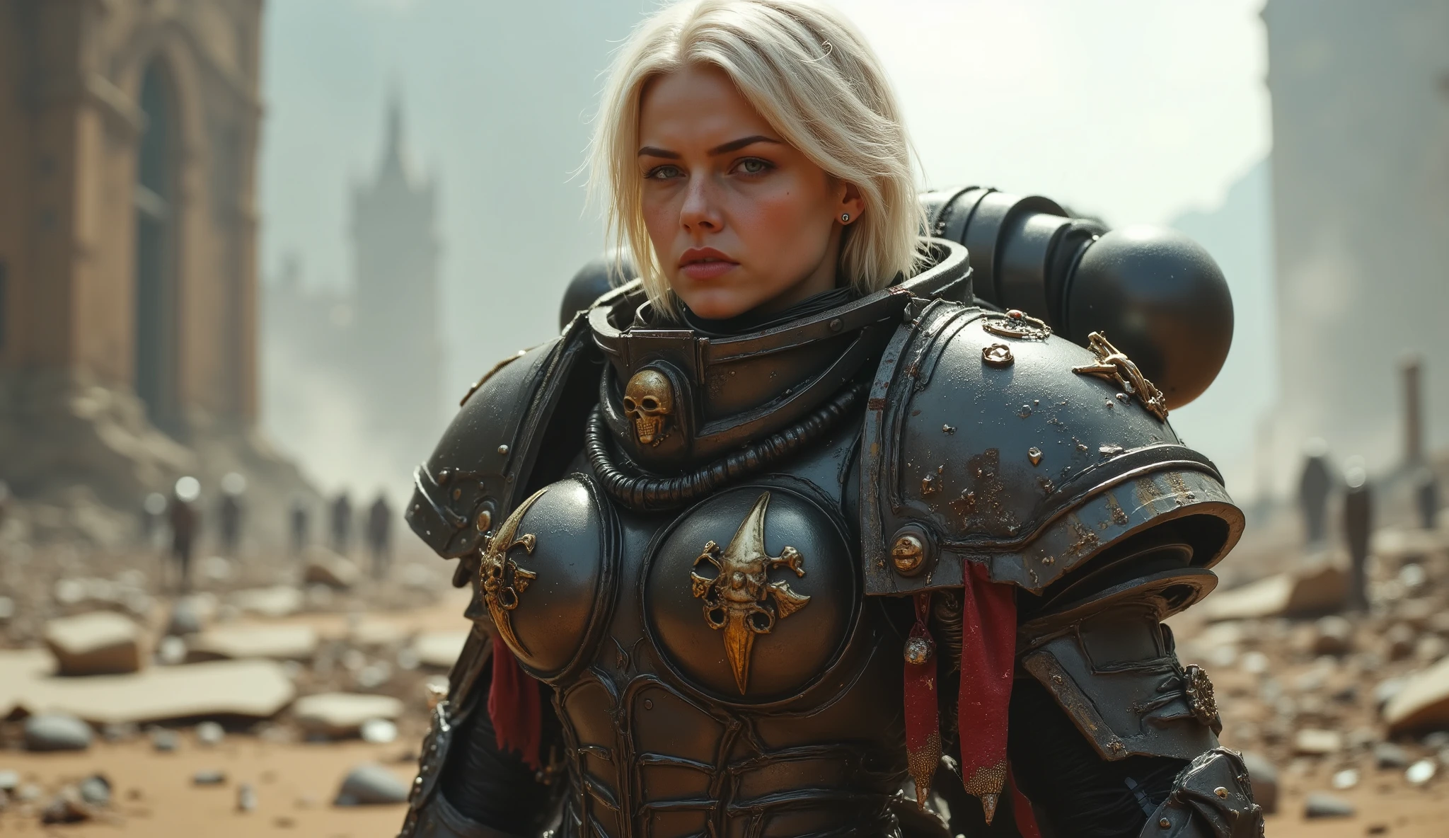 SisB40K, ультрареалистичная блондинка в доспехах SisB40K   