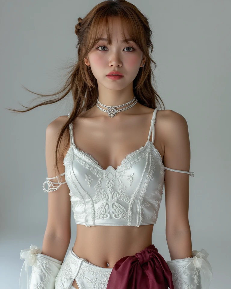 (RAW photo:1.2), ((photorealistic:1.4),(masterpiece:1.3),(best quality:1.4),ultra high res,(detailed  features),(detailed body features),HDR,8k resolution, 1 girl, blush, black hair, 8k, ultra high details, perfect nose, cinematic lighting, perfect body, brown hair, sexy white clothes 