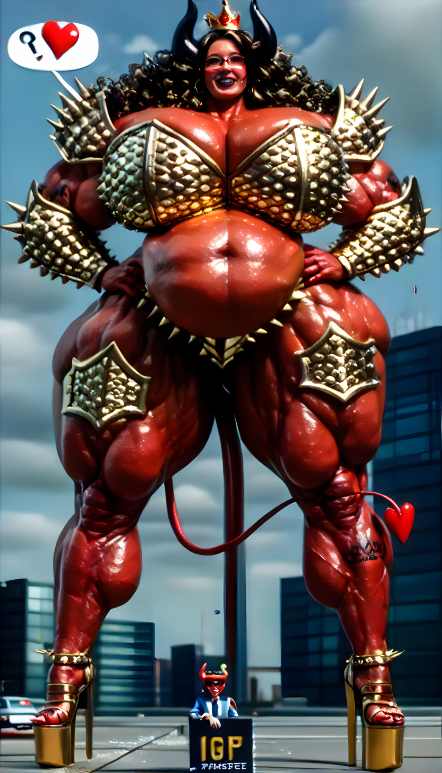 hi res, (demon, horns), (red skin, red body, black ), sweat, precum, muscular male, evil grin, beach, night, (hyper pecs:1.8), (hyper , puffy ), lactating, (hyper :1.6), (hyper :1.3), (grabbing pecs, holding )