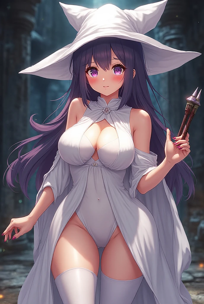 Sexy photo of the most beautiful work of art in the world, illustration, cinematic light, Fancy, high resolution, Superior quality, ultra detailed, Best Quality, Masterpiece, (detailed face), sexy mature woman with shirt and full body (torn)  ( galaxy) screen shelter, floating fabric, meat , choker, bright (Fancy criminal para personas mayores) Forest plants with neon details, shoulders abiertos, pequeña mariposa bright, with a broken witch hat (focus on the body: 1,25  ), evening, small mutated animals in the background, torn , a potion on the hip, shoulders, radiating magical energy, Camel leg, darkness, light reflection, ((32 year old woman)) , black ,（with sexy legs ）、（journey）、（supine）、Head with long black hair,love game,Forced ,, , I play with the , ((women's casual clothing ),(high quality, realist, ultra detailed),blood mage  ,dark and gloomy magical atmosphere,old church with biblical windows,beautiful woman with piercing red eyes,1woman surrounded by ethereal spirits and followers,((cult queen)),darkness eterna y profunda,penitent ghosts,group of humanoid spirits