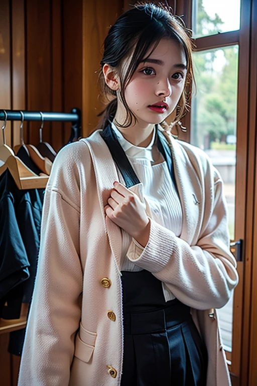 A girl
