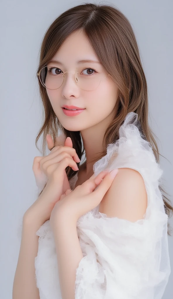 Highest quality、masterpiece、High sensitivity、High resolution、Detailed Description、Slim Body、Glasses、one piece、