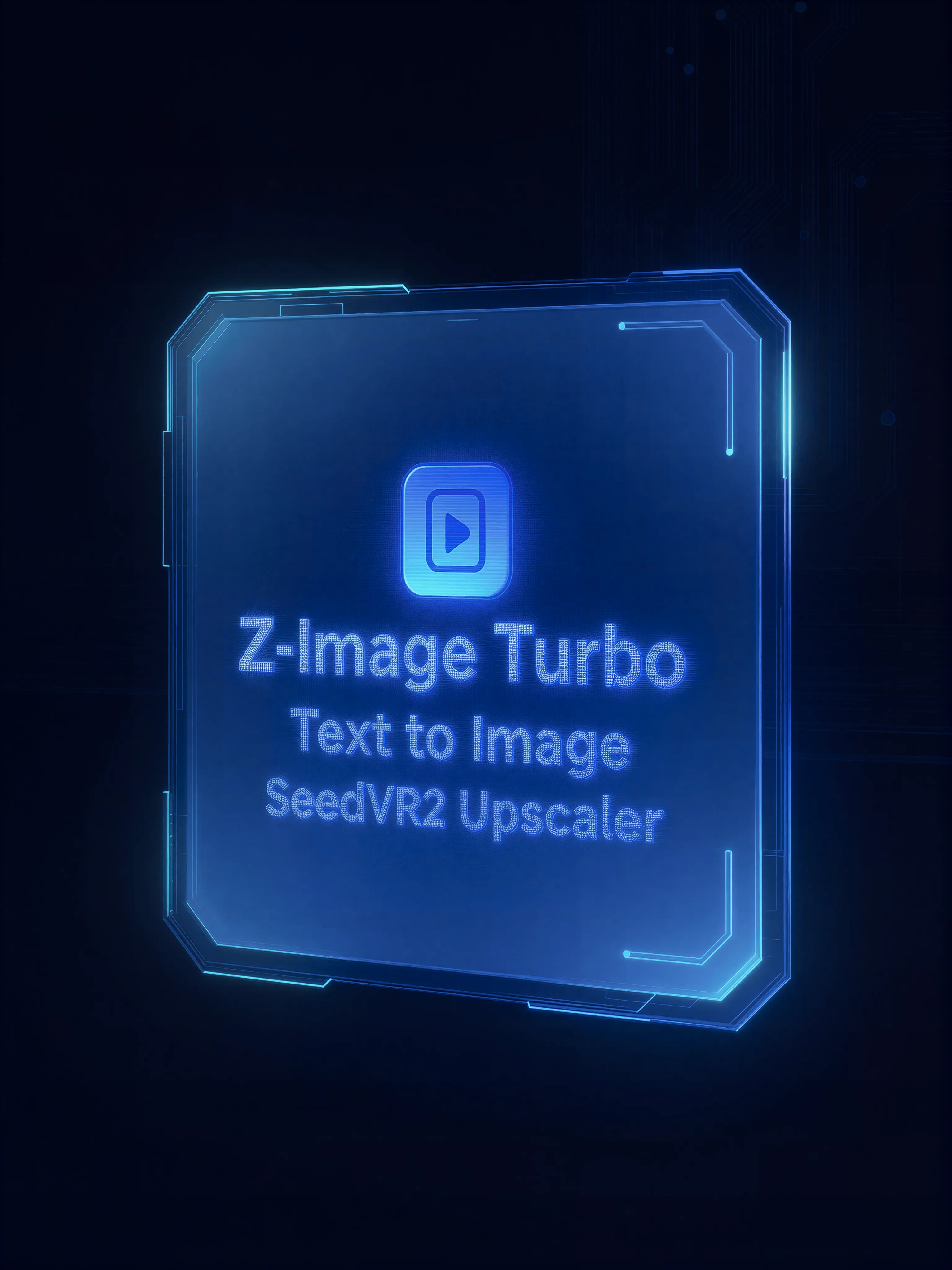 Z-Image Turbo Text-to-Image with SeedVR2 Upscaler