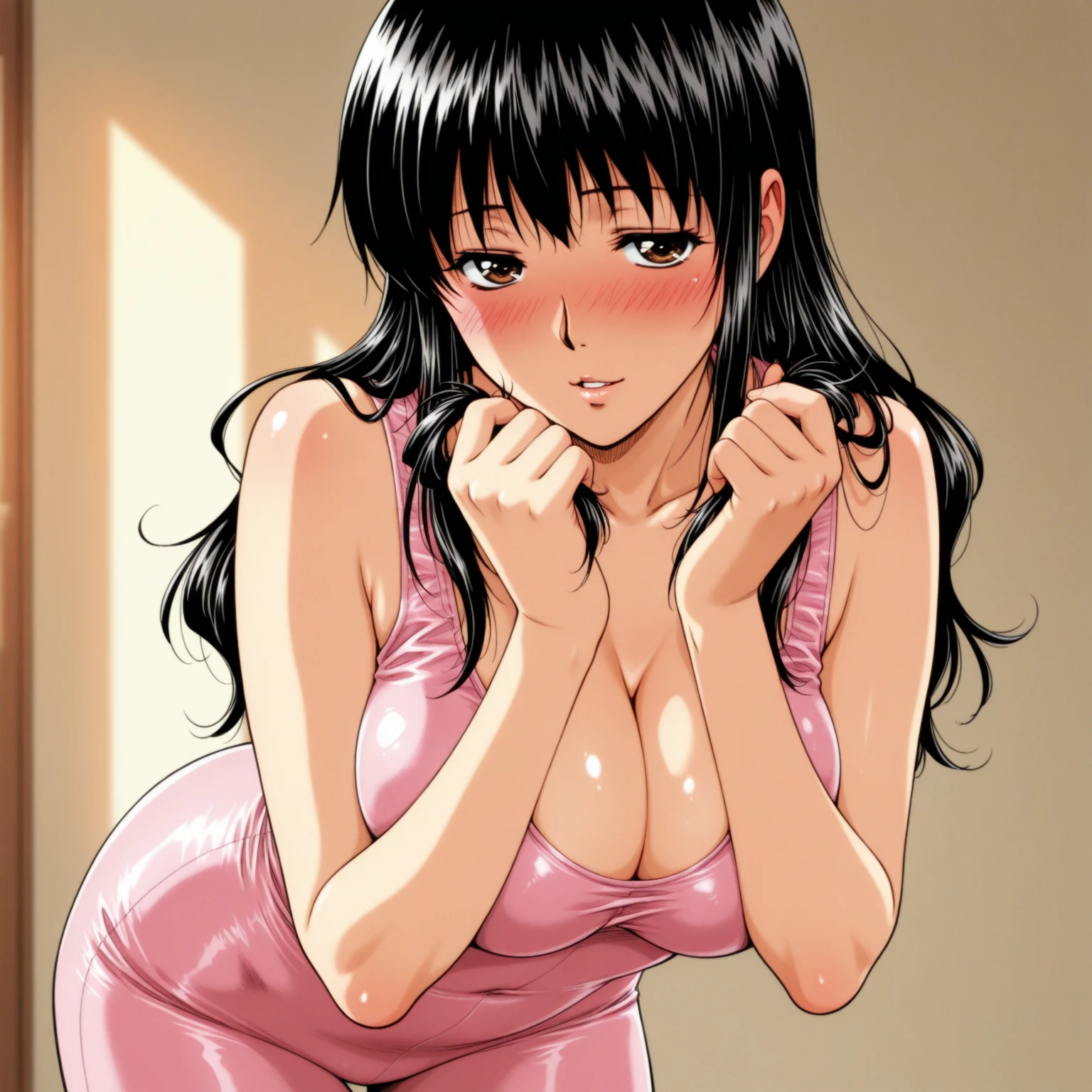 Open your legs  and show off your 。Eyes are empty and drooling。 dripping from the crotch。barechested、barechested　high-detail、Open your legs  and show off your 。high-detail　　 on