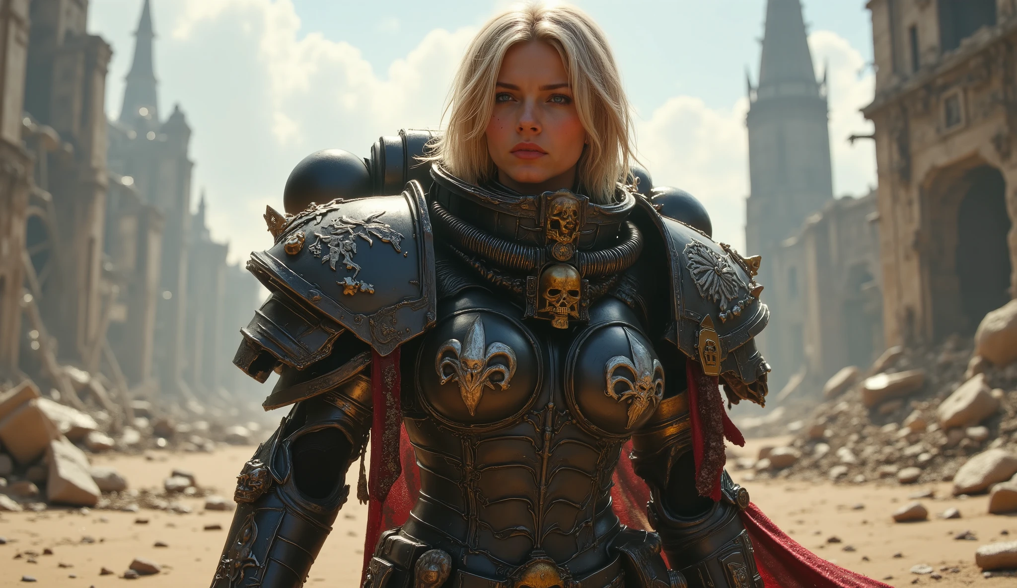 SisB40K, ультрареалистичная блондинка в доспехах SisB40K   