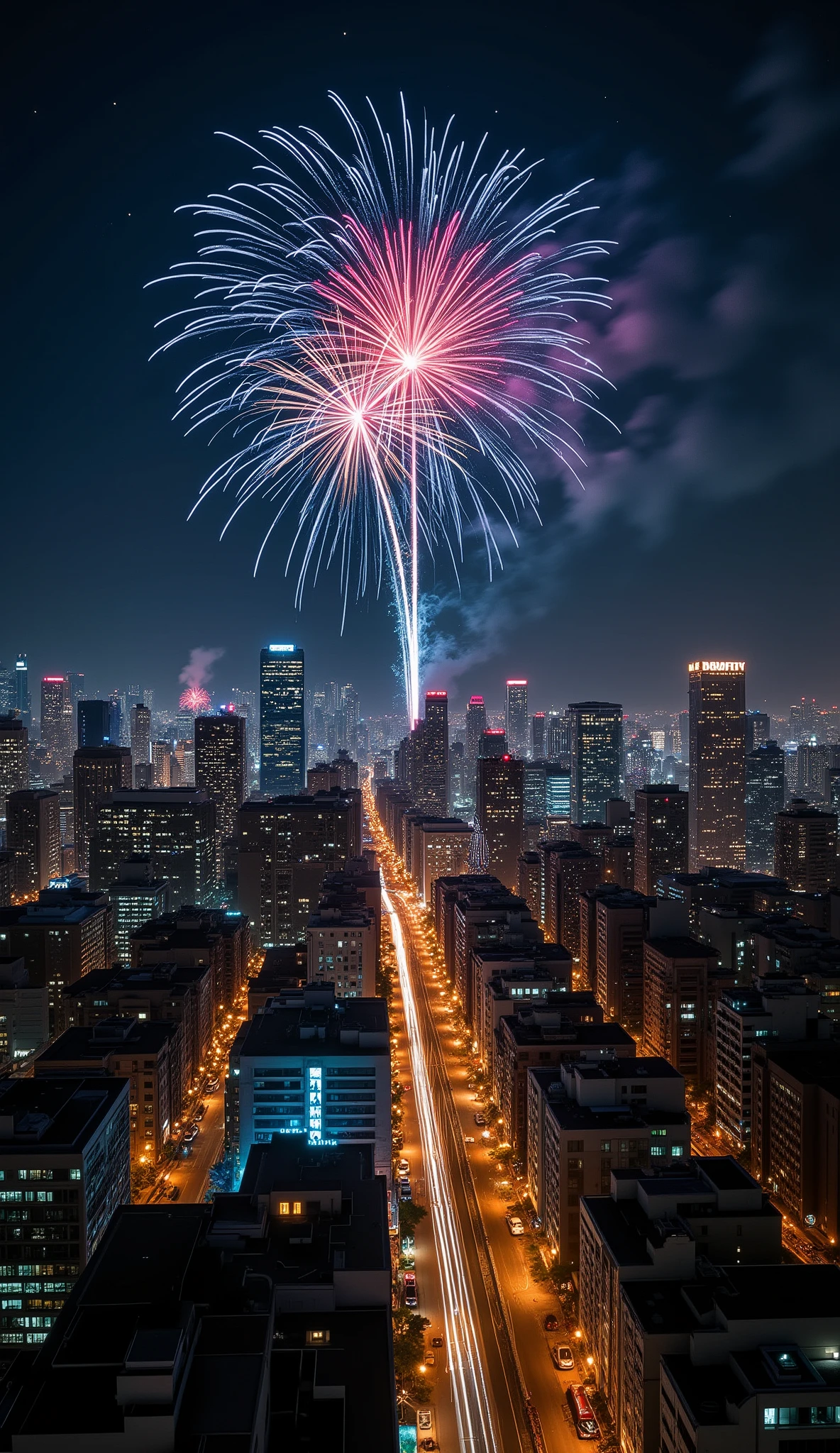 
20
"Bright fireworks over the metropolis"
"LARGE"
