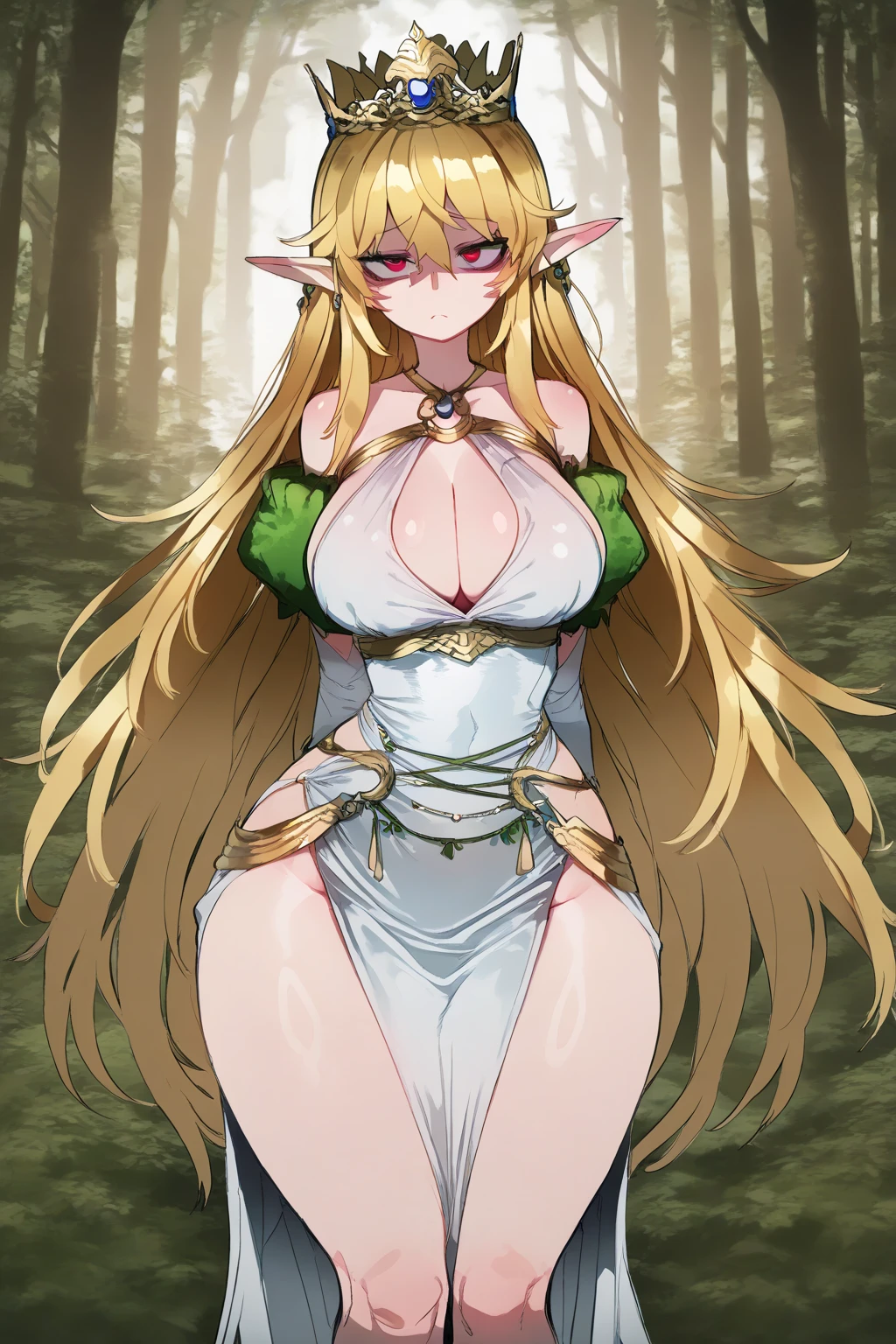 score_9, score_8_up, score_7_up, forest,
BREAK
source_anime,
BREAK
1girl, light green hair, , elf,  curtains, pelvic curtain,
holding staff, staff,
 <lora:Tedain-v1-PDXL:1>