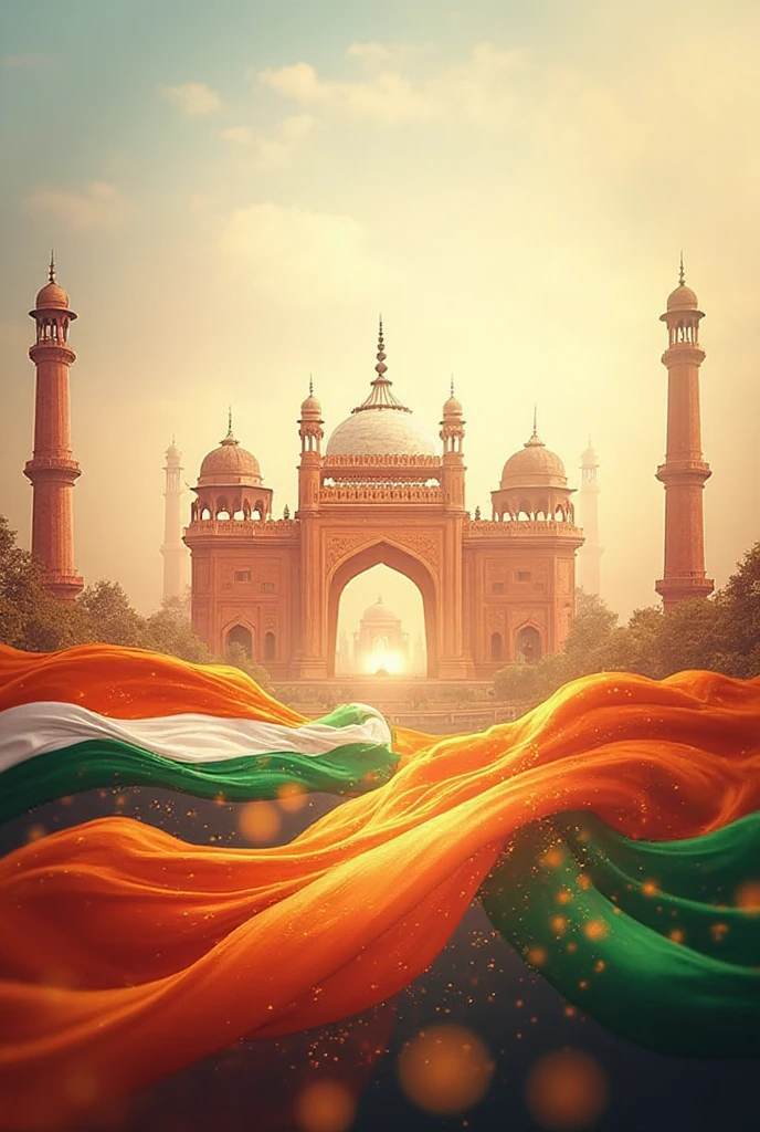 Make a photo India flag