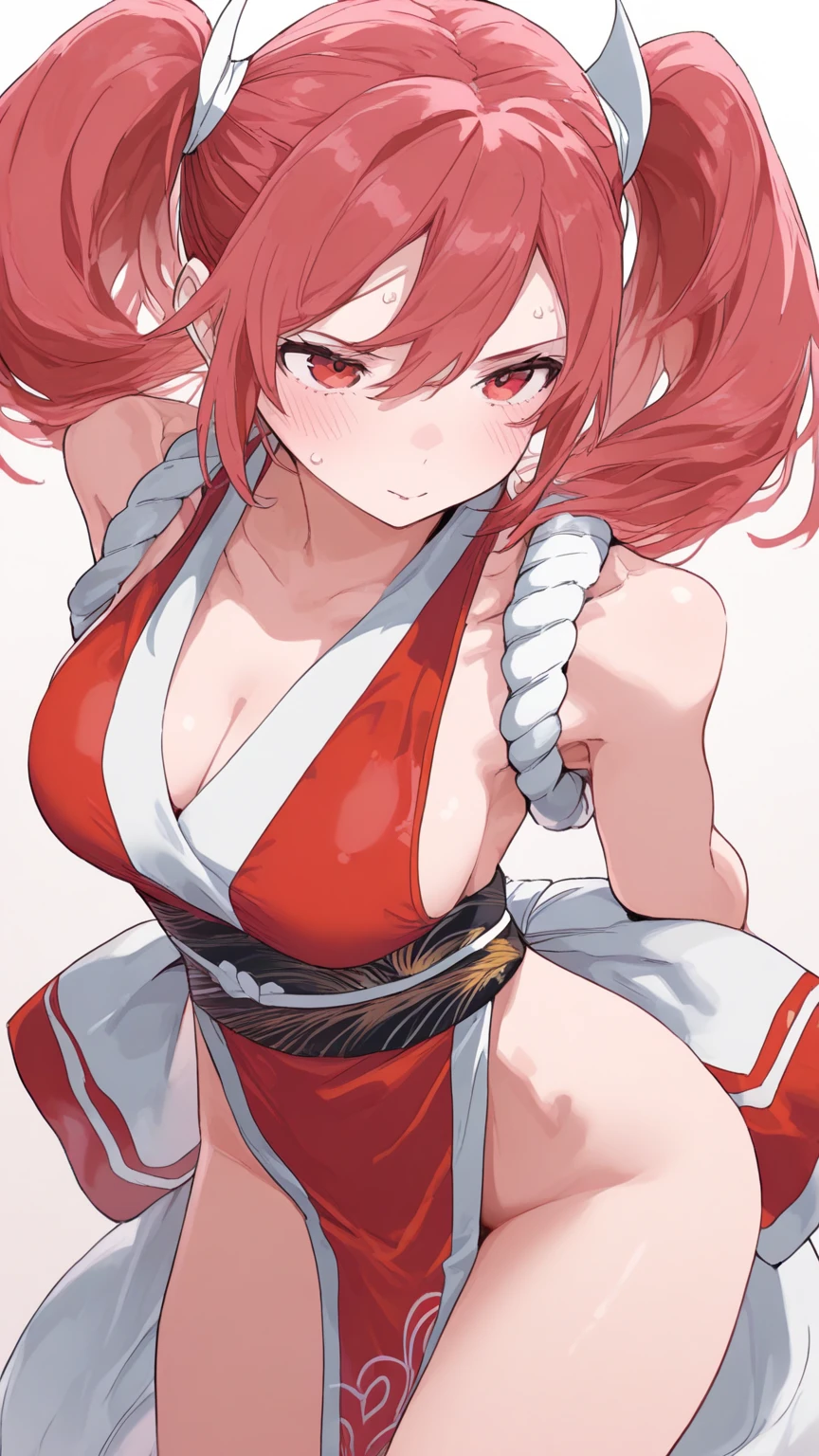 (Mai Shiranui), (masterpiece:1.4),(Highest quality:1.4),(Absurd:1.4), , (pubic hair), vaginale, , spread , Mai Shiranui, , 