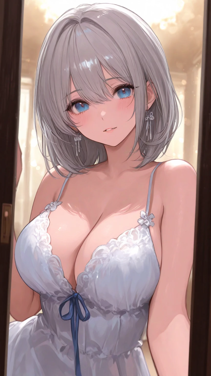 masterpiece, , cleavage, looking at camera