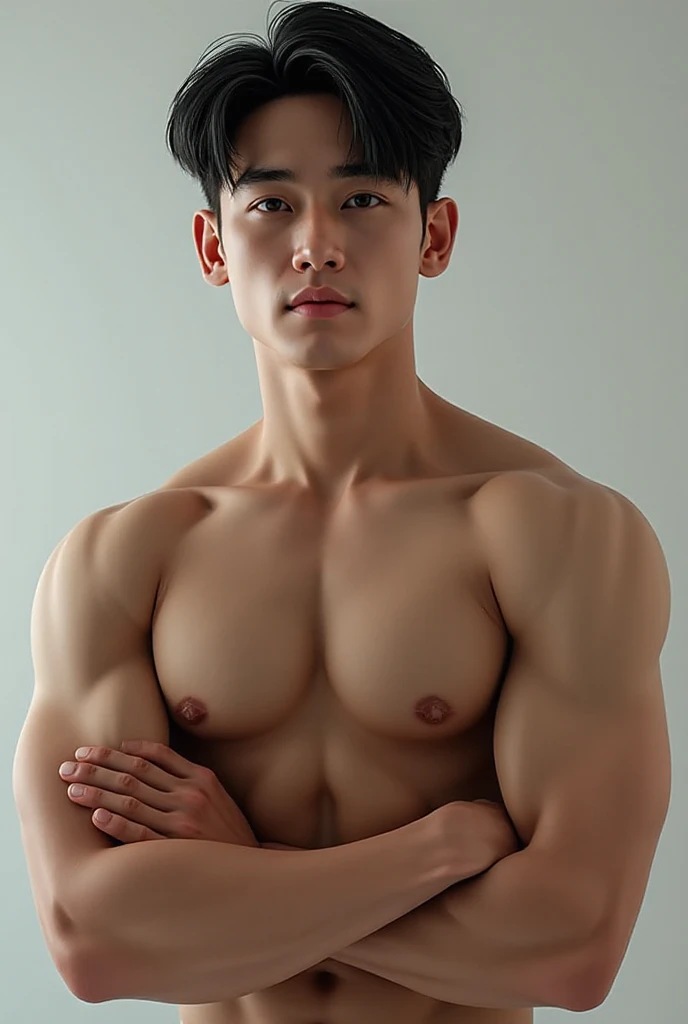1 handsome Asian guy，27岁policeman，arafed male police 官 in  walking down a hallway, , wearing nothing ,  ????? police ,  open outfit: police expose the huge ????? , , majestic，Who is Shi Yu?, Li Yuanbin, Kim Hyung Tae, Kim Hyung Tae, Yin Shishan, Handsome Asian muscular guy，Broad shoulders and narrow waist，A handsome guy in police uniform，Form-fitting fabric contours the bust，in a remote warehouse，hands tied behind back，Hands tied behind the back，hands tied behind back，Masculine and ????，High，Muscles look good，hairy body，Wheat complexion，black eyes（thin eyes 1：3），whole body image, full ?????, huge ?????, manly ?????, big ???