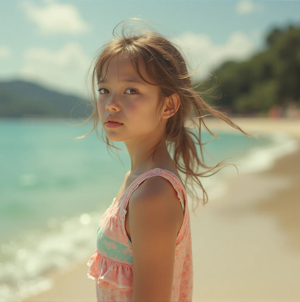 Na praia