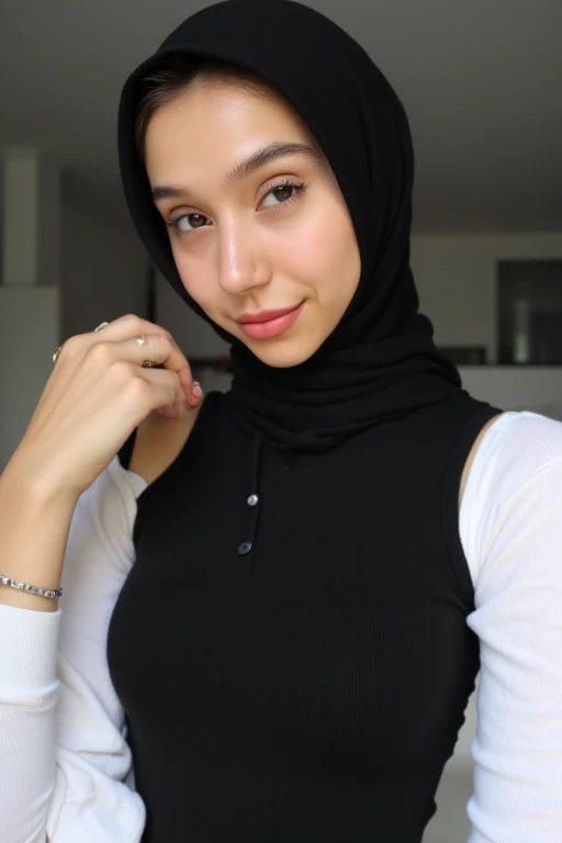 Hijab girl big as big tits 