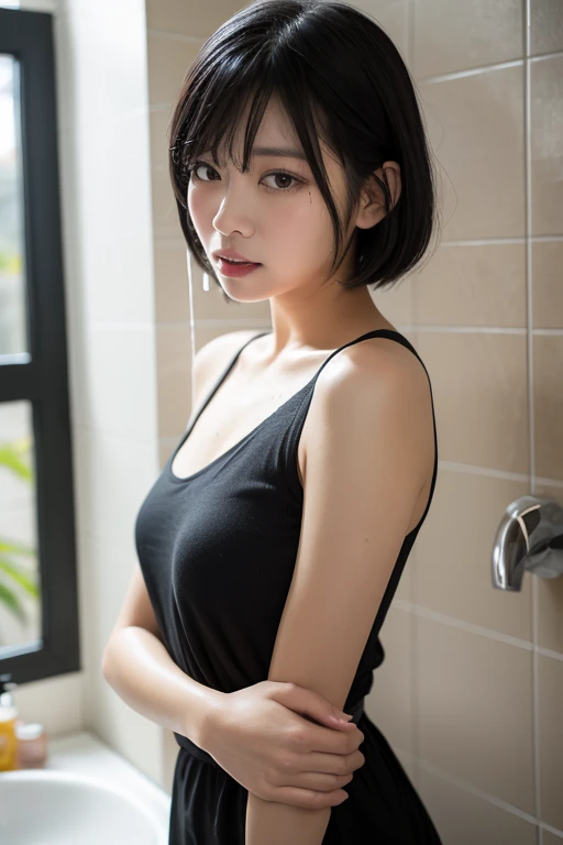 Best image quality、超A high resolution、Tabletop、Photo quality(Realistic:1.8)、pores、Accuracy、Japanese women、15-year-old girl、Black-haired、Cute dimples、Young Face、cute、Short Bob、Slender girl、Small breasts、 Flat breast、My whole body is wet with sweat、Shiny skin、Glowing Skin、Apply oil to the skin、To the camera、Turn your body forward、Cross one's arms、Gravure Beautiful Girl、stand、School、Swimming lessons、blue sky、white雲、Light of the sun、Reflective plate、Navy Blue、competitive swimsuit、white、Bold Swimsuit、High leg cut、 Protruding、Laughing with your mouth open、Ecstatic expression、white歯、Happily、Look straight ahead、