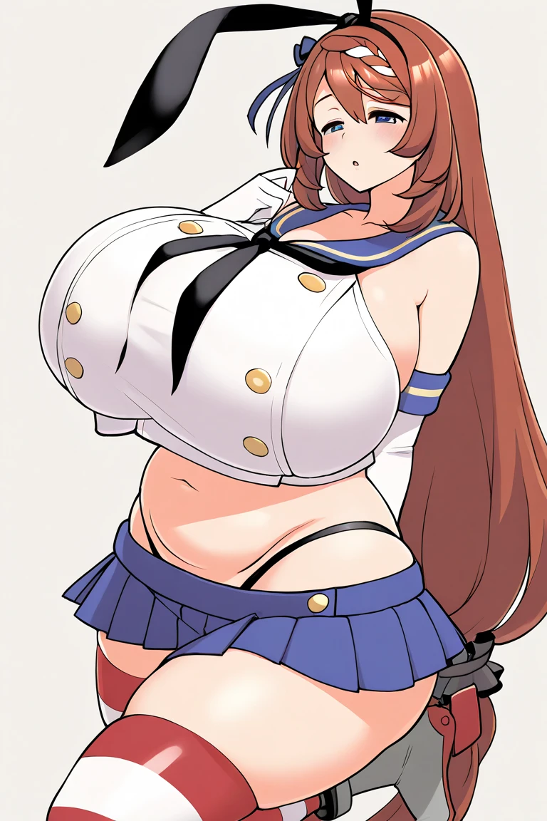 takimoto hifumi,(((see-through Shiny glossy high leg leotard swimsuit,thigh-high socks,See-through long gloves))),Rough breathing, sweaty body,Blushing, looking shy and glaring at me,Heavy breathing,saliva, sweat, Sweaty and wet all over,((Perfect body,))((Super beautiful,))((High quality,))pov, Looking at Viewer,gigantic breast,collar,nsfw,Sun visor,smile,