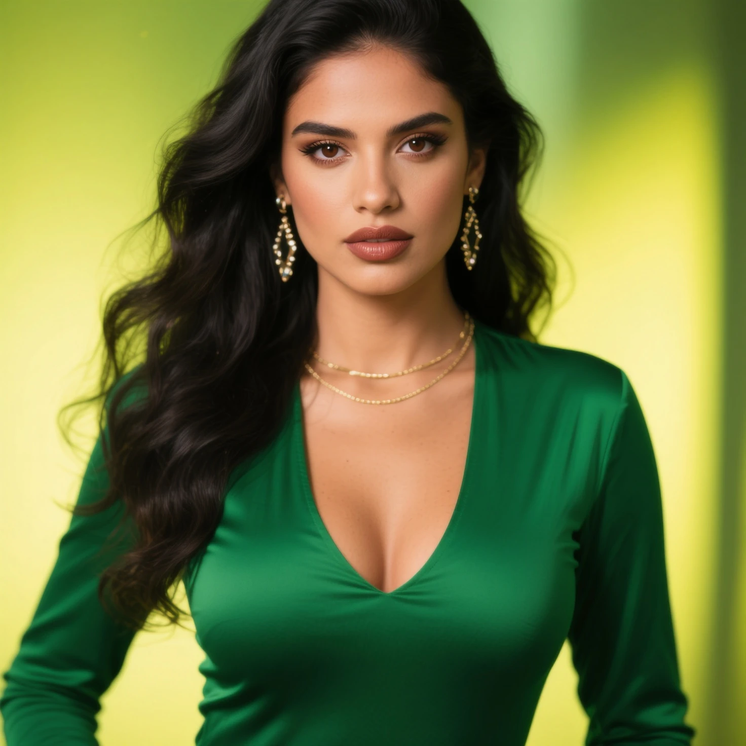 (masterpiece, best quality:1.2, realistic), 1girl, solo, Mexican woman, 25 years old, gorgeous Latina face, photo of a beautiful woman, most beautiful woman on earth, gorgeous beautiful woman, flawless olive skin, extremely beautiful face, gorgeous woman, very beautiful young woman, jaw-dropping beauty, beautiful Mexican woman, very beautiful woman, dark thick eyebrows, flawless eyebrows, dark thick eyelashes, flawless eyelashes, beautiful brown eyes, flawless brown eyes, mesomorph body type, hourglass body shape, perfect body, physically fit body