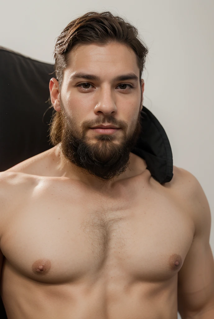 A ???? british male model, posing, ????, homoerotic, perfect photo,black hair,black eyes,?????, gorgeous face,short beard, virile,??????