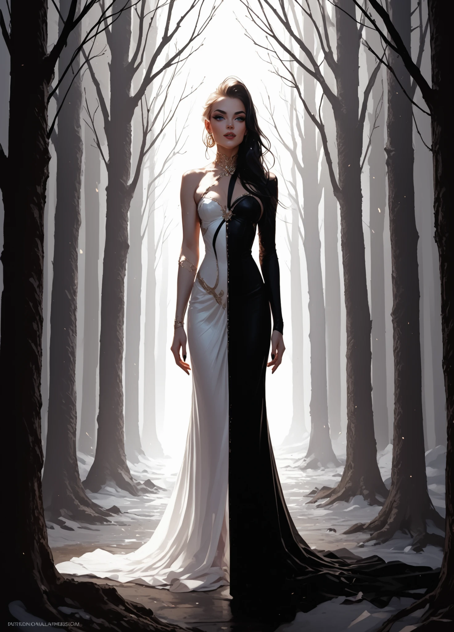 Create a master image that will encapsulate image 1 with elements of image 2