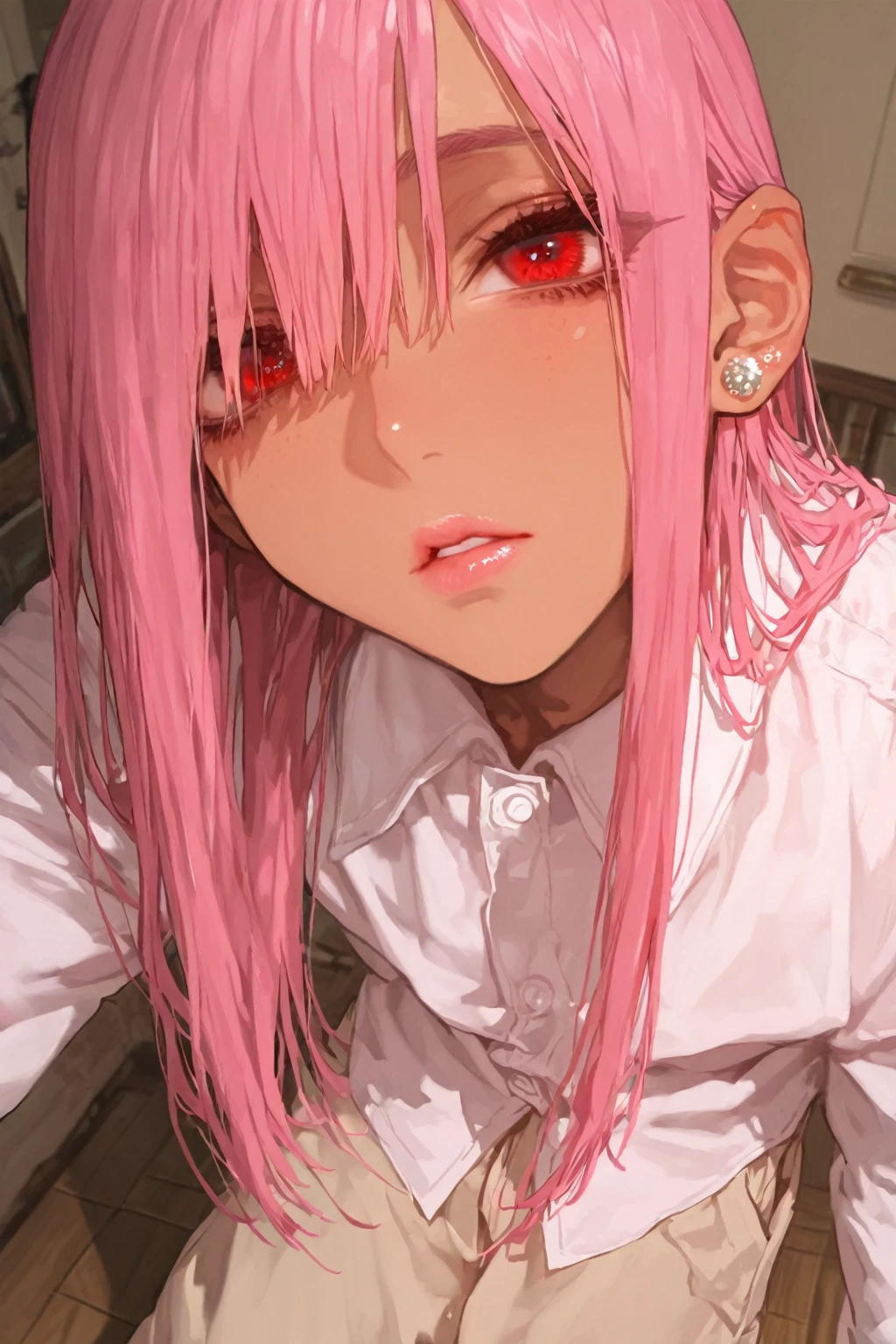 anime girl with pink hair and eyes open with eyes open, Pin on anime, Gasai Yuno, Gasai Yuno, ( ( ( Gasai Yuno) ) ), Chica anime llamada Gasai Yuno, Gasai Yuno bañandose, "anime girl, cara de anime girl extremadamente linda, with pink hair, perfect anime face, anime girl seductora, "Beautiful anime woman