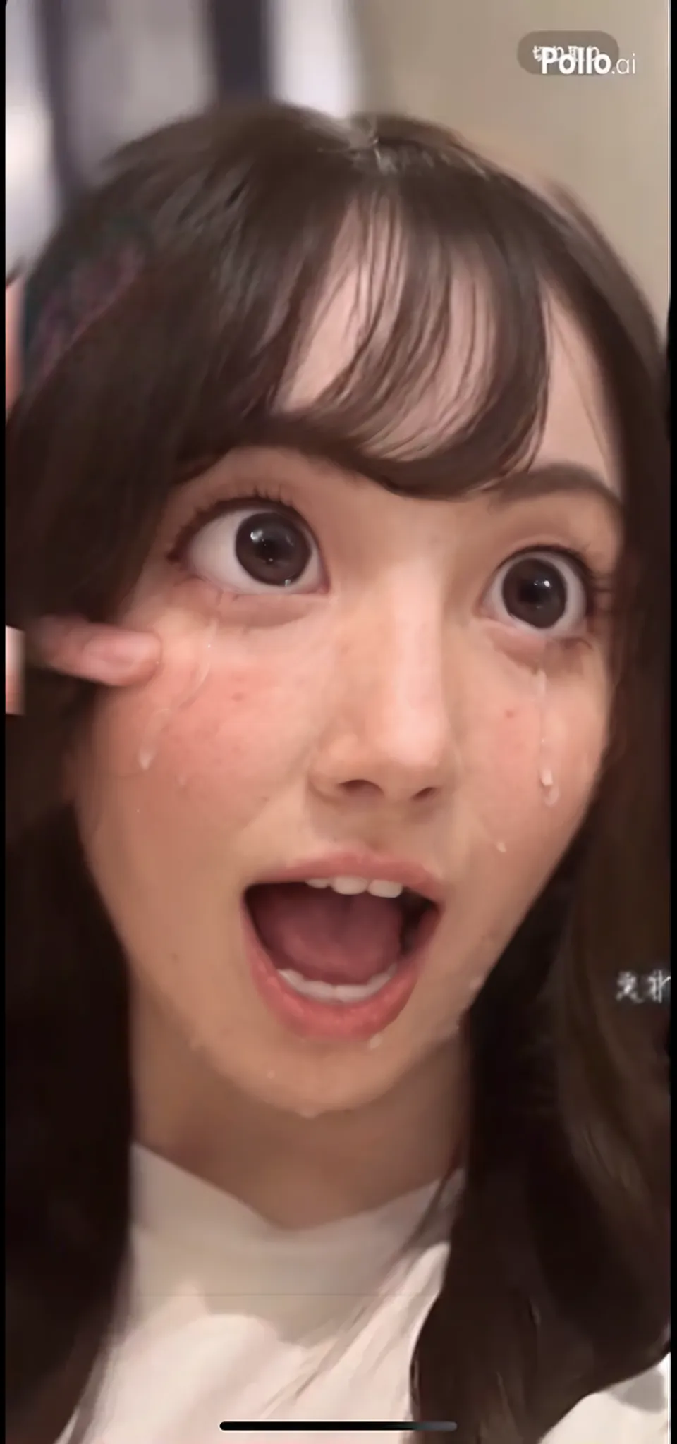 (Highest Resolution, clear_Image 1.2) 、(Beautiful girl with golden ratio face)、(18-year-old girl)、(very vivid eyes、wolf eyes 1.2)、wonderful, Tabletop, Attention to detail, Lip gloss、(((Twin-tailed rabbit style)))、Very beautiful girl、 alone, Beautiful girl like a model、(Long sleeve sailor suit、Very fine pleated scarf, Beautiful and detailed, Attention to detail nose,((((Licking tongue)))、Top quality photo masterpiece、Amazing realism photography、Surrealist female portraits by David Hockney and Alphonse Mucha,