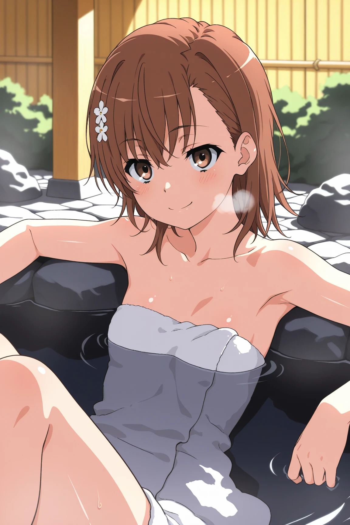 score_9, score_8_up, score_7_up, source_anime,
sayuogiwara, <lora:sayu-ogiwara-s1-ponyxl-lora-nochekaiser:1>,
sayu ogiwara, long hair, bangs, brown hair, yellow eyes,
, , 
outdoors, onsen, towel,  towel, steam, bathing,  cover, partially submerged, water, bath, steam censor, wet towel,
looking at viewer, dutch angle,