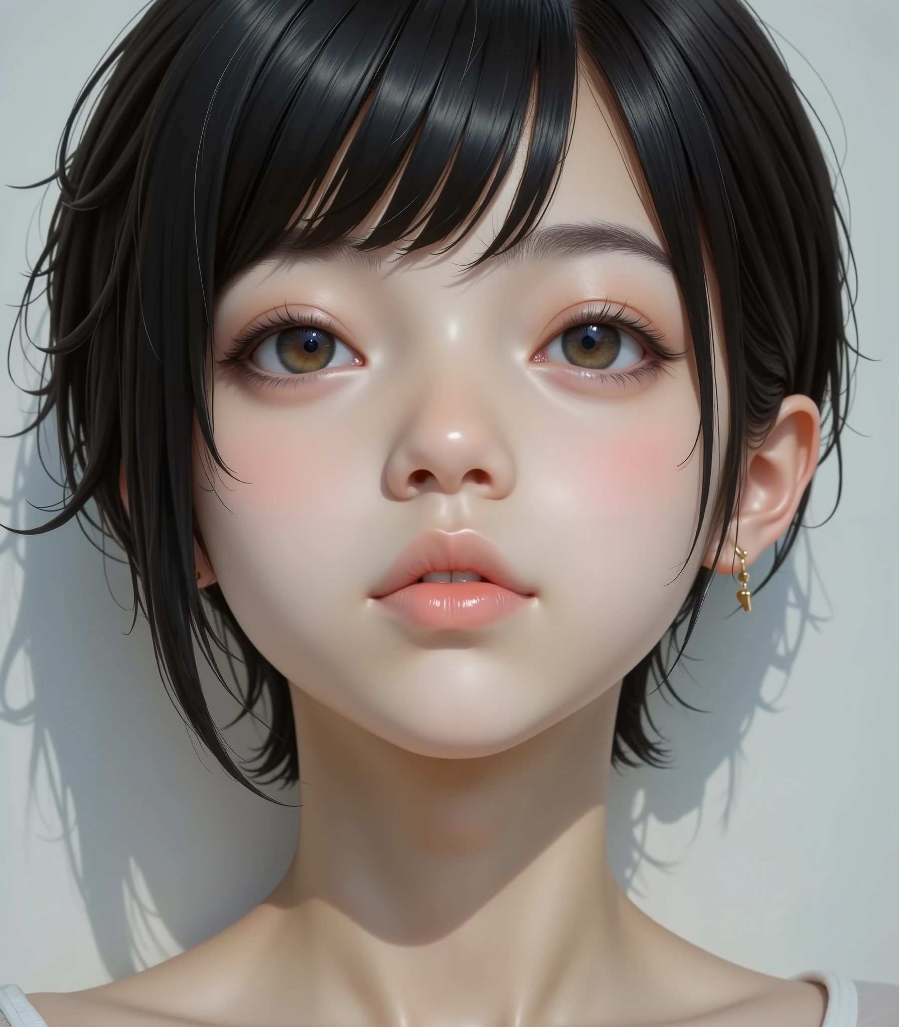 Portrait of an 18 year old girl's face