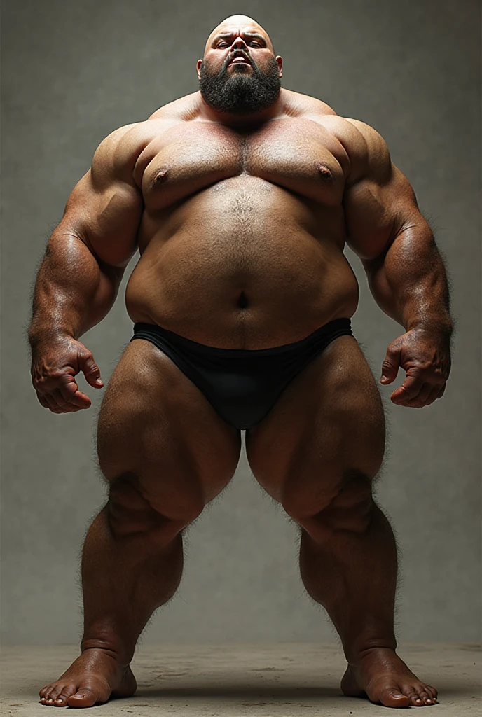 There is only one handsome Asian actor in the photo，35 years old，High target, Fitness，short hair, O-Shaped Beard，Perfect body, Dark skin color，Radiant Skin，Smooth skin，Muscle bulge, muscular, Very large pectoral muscles，Very  abdominal muscles，Very well-developed leg muscles，Huge concave and convex area，Brightens oily skin，Wearing black leather shiny ，Handsome face， Correct and accurate male body proportions, Wear black socks，Standing on a gray background。
