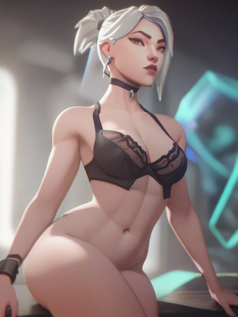 score_9, score_8_up, score_7_up, score_6_up, 1girl, 2.5d, 1girl, bodyshot, mercy vengeance, mercy (overwatch),  red monocle, looking at viewer, evil smile, naked . exposed breasts <lora:mercy vengeancev2-000025:1>