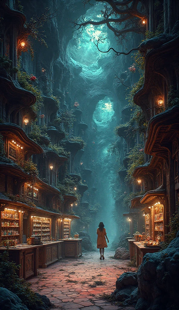 In front of us is a long winding corridor, stores like planets lined up on both sides, each place emits a different light and style:
✨ VENUS STORE: sparkling metallic, pink yellow, luxurious and enchanting.
🔥 MARS: bright red light, hazy smoke, powerful warrior style.
🌀 JUPITER: mirrors and swirling effects, represents power & prosperity.
💍 SATURN: luminous spinning circles slow, minimalist yet surreal style.
💫 URANUS: cold blue tone, that feels creative and “ahead of the times”.
🌊 NEPTUNE: blue-violet light like the deep sea, dreamy.
❄️ PLUTO: frost, calm , evokes a sense of mystery and distance.