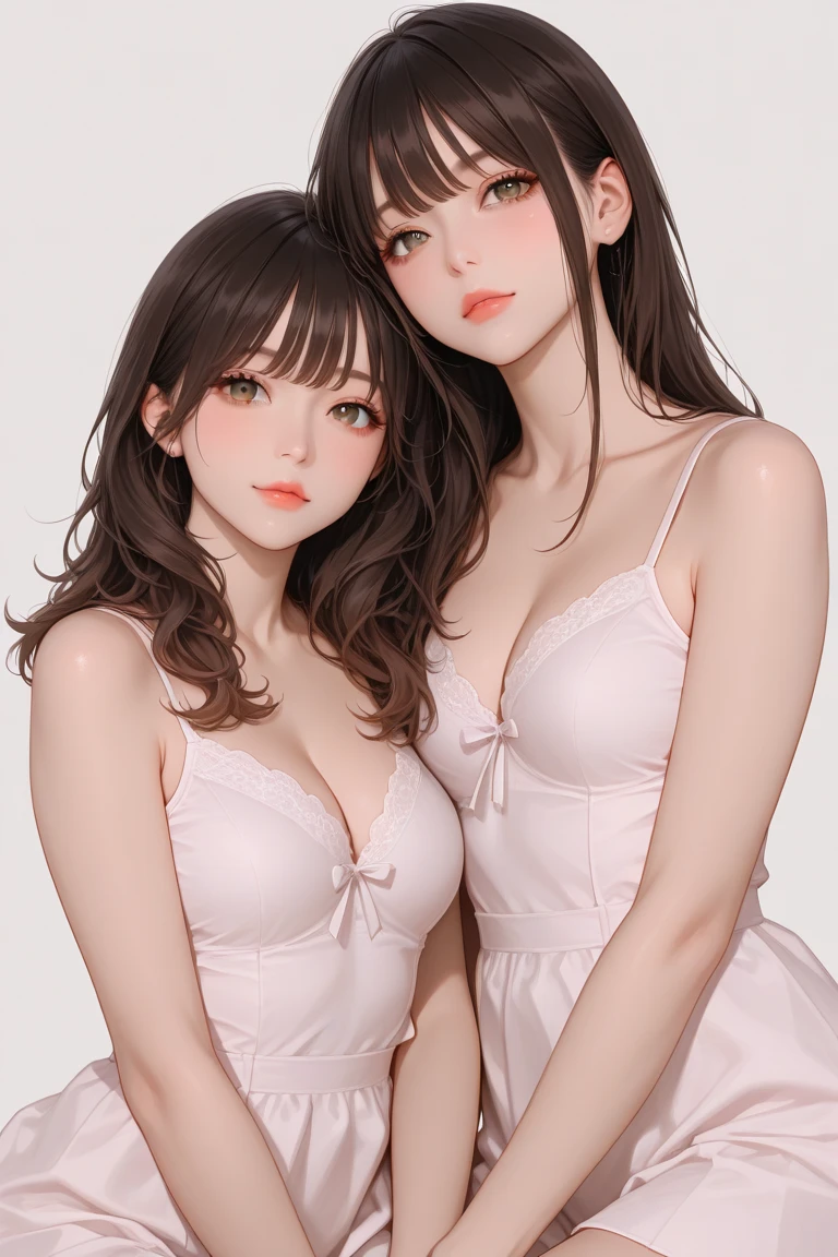 A  and alluring Chinese stunning beauty, delicate and charming face, pink lips,  collarbone, square chin, smiling, happy, shoulder-length long hair, pink tulle off-the-shoulder dress, ultra-realistic, ultra-high-definition, very Details, real skin, perfect body, charming figure, slender and tall, barefoot