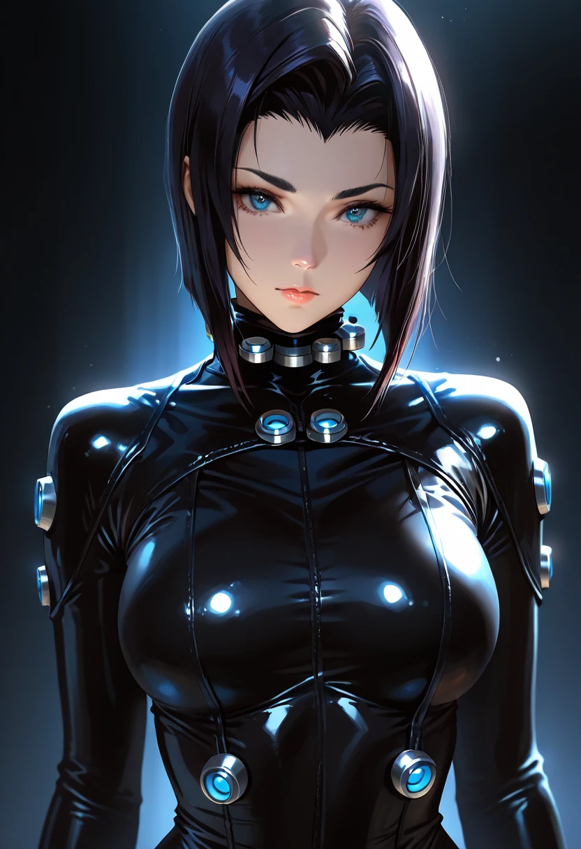 la plus haute qualité,Le chef-d'perfect work,work of'art parfaite,Travaux officiels,8K,, (portrait du haut du corps:1.3),((seen from the side:1.5)),objectif gros plan,Delicate face,, 22 ans,Fille aux cheveux blancs,(hakuhatsu:1.5),cheveux long et moyens,((Yeux bleux transparents:1.5)),(pas de vêtements :1.2),(fond noir:1.3),, illusion de perles,Cyberpunk,tendance de la mode,3s hardware,HD,Detailed representation,c4d,3D,rendu d'octane,Laser trace,intricate details,animated lighting,OCrenderer